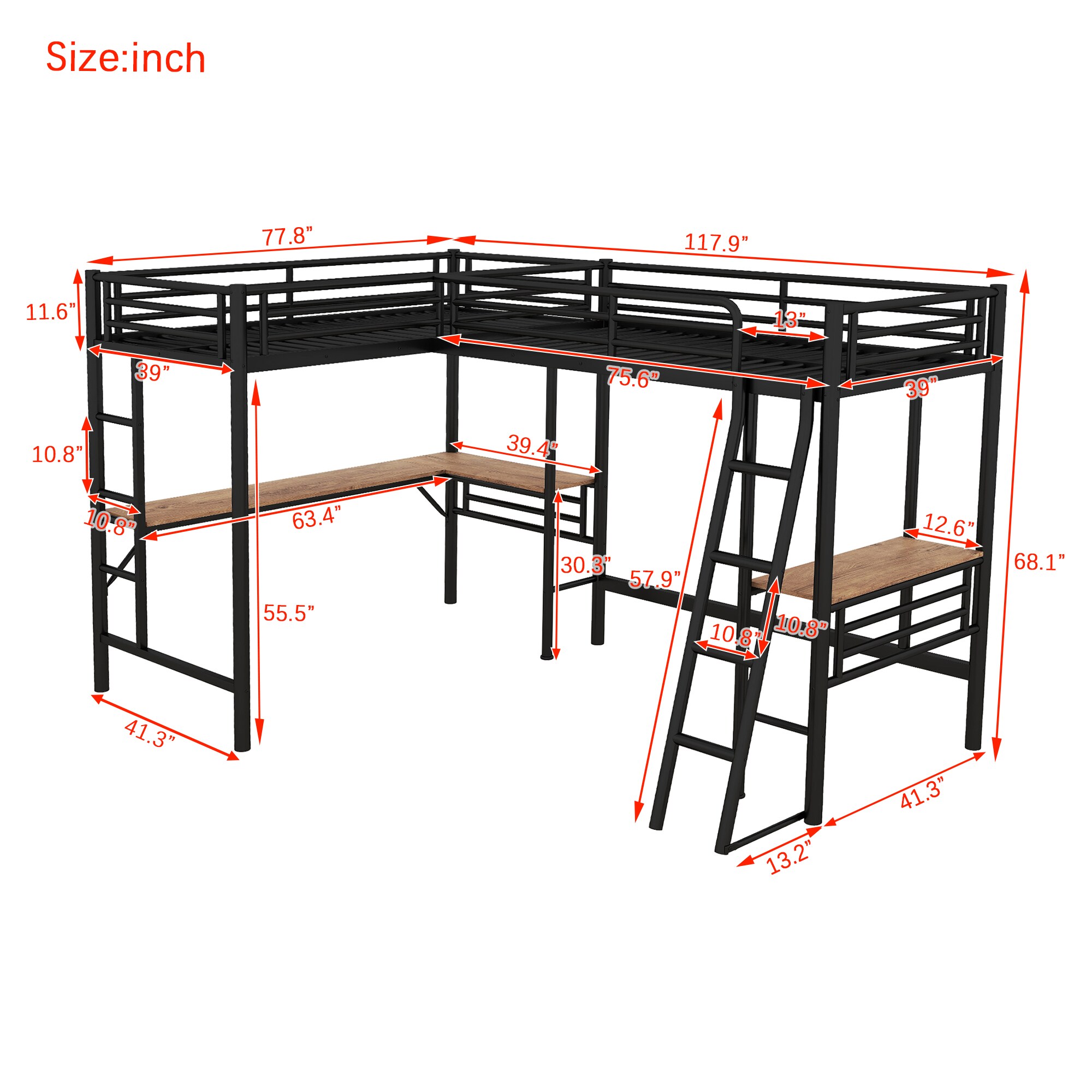 Clihome CL-WM14AAB Bunk-Beds - View #9
