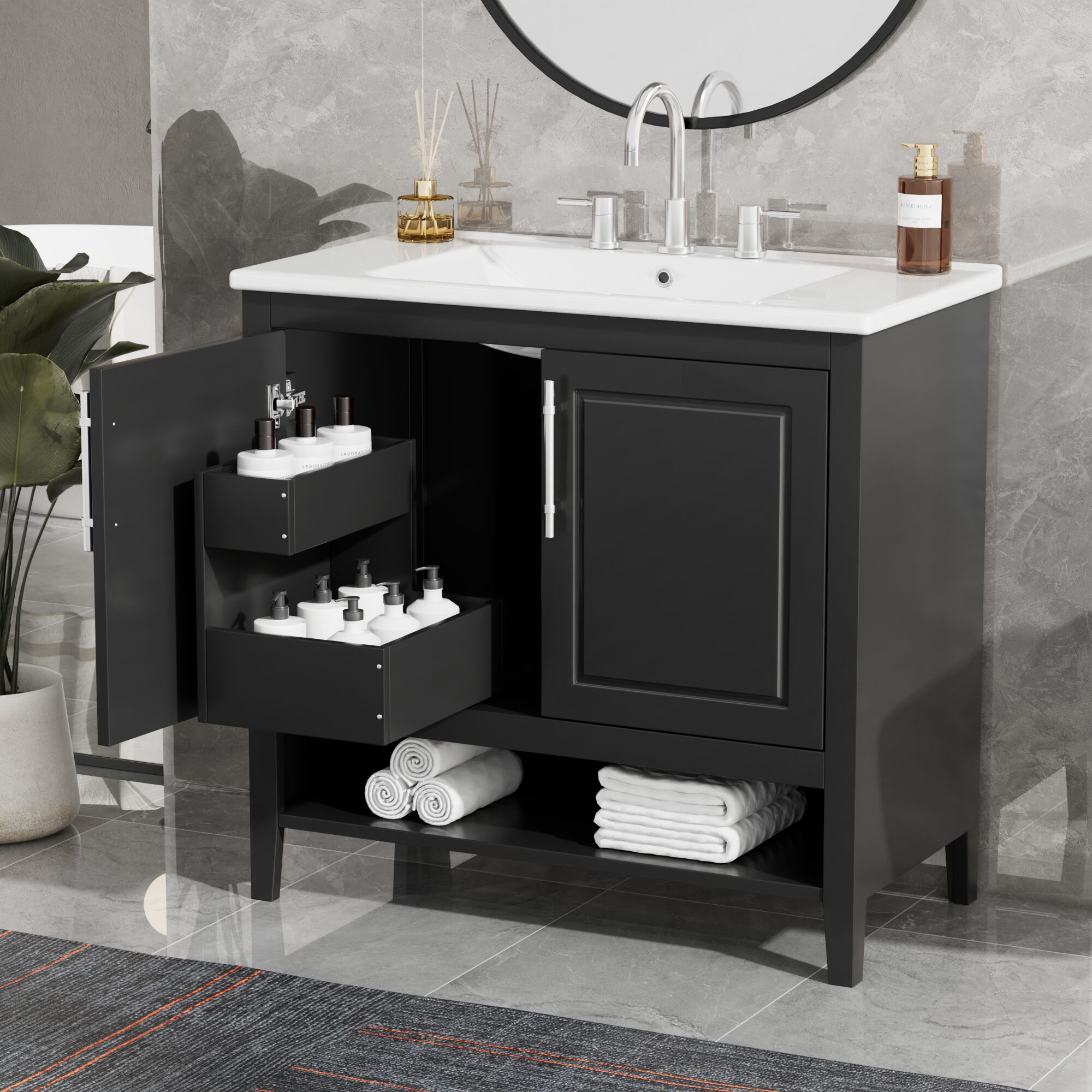 LOVMOR SF-M-WF319758AAB Bath-Vanity-Combo - View #2