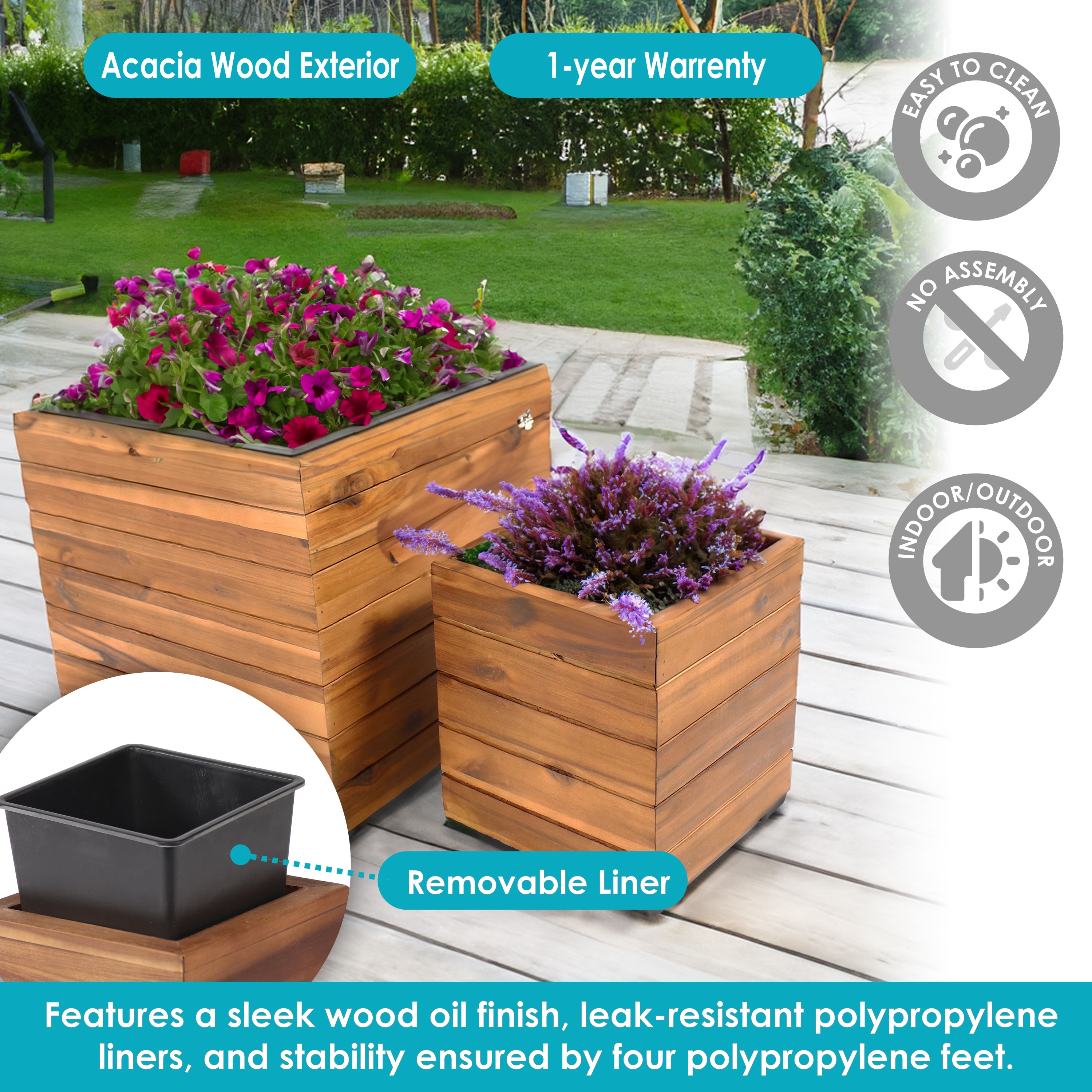 Sunnydaze Decor TAM-345 Planter-Window-Box - View #3
