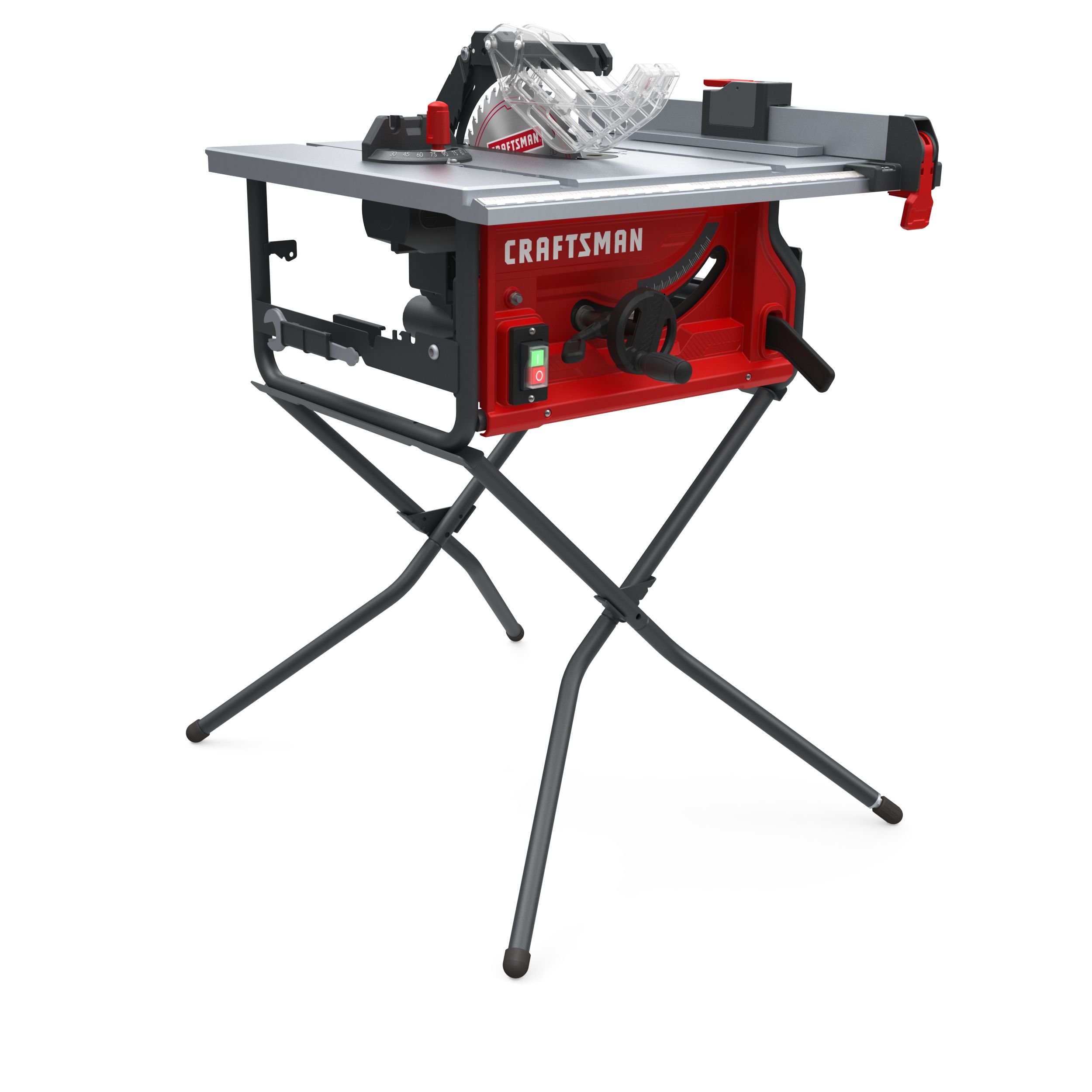 10-in 15-Amp Portable Jobsite Table Saw with Folding Stand | - CRAFTSMAN CMXETAX69434502