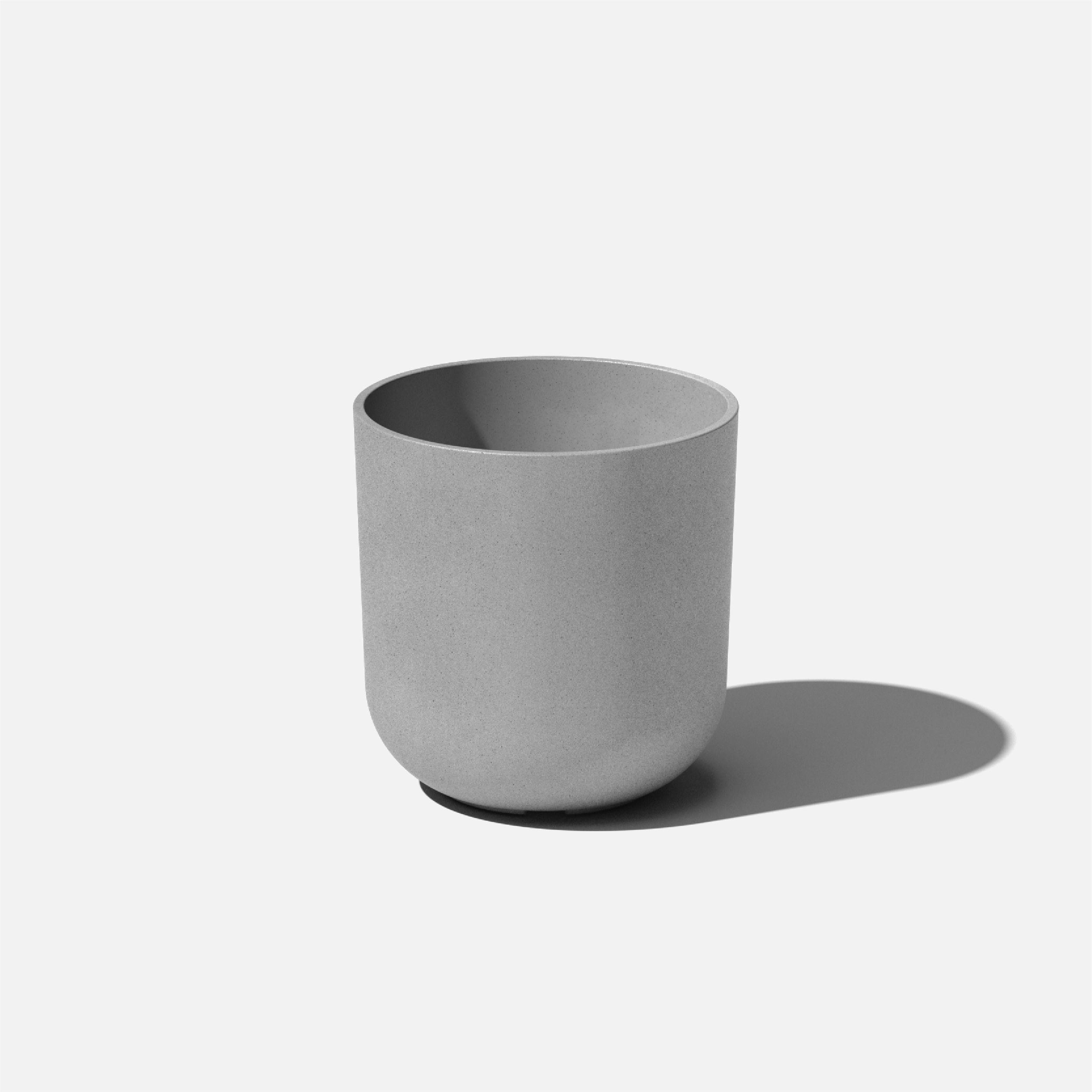 Veradek KNV10C Round 10-in W x 10.25-in H x Gray Plastic Indoor/Outdoor Planter