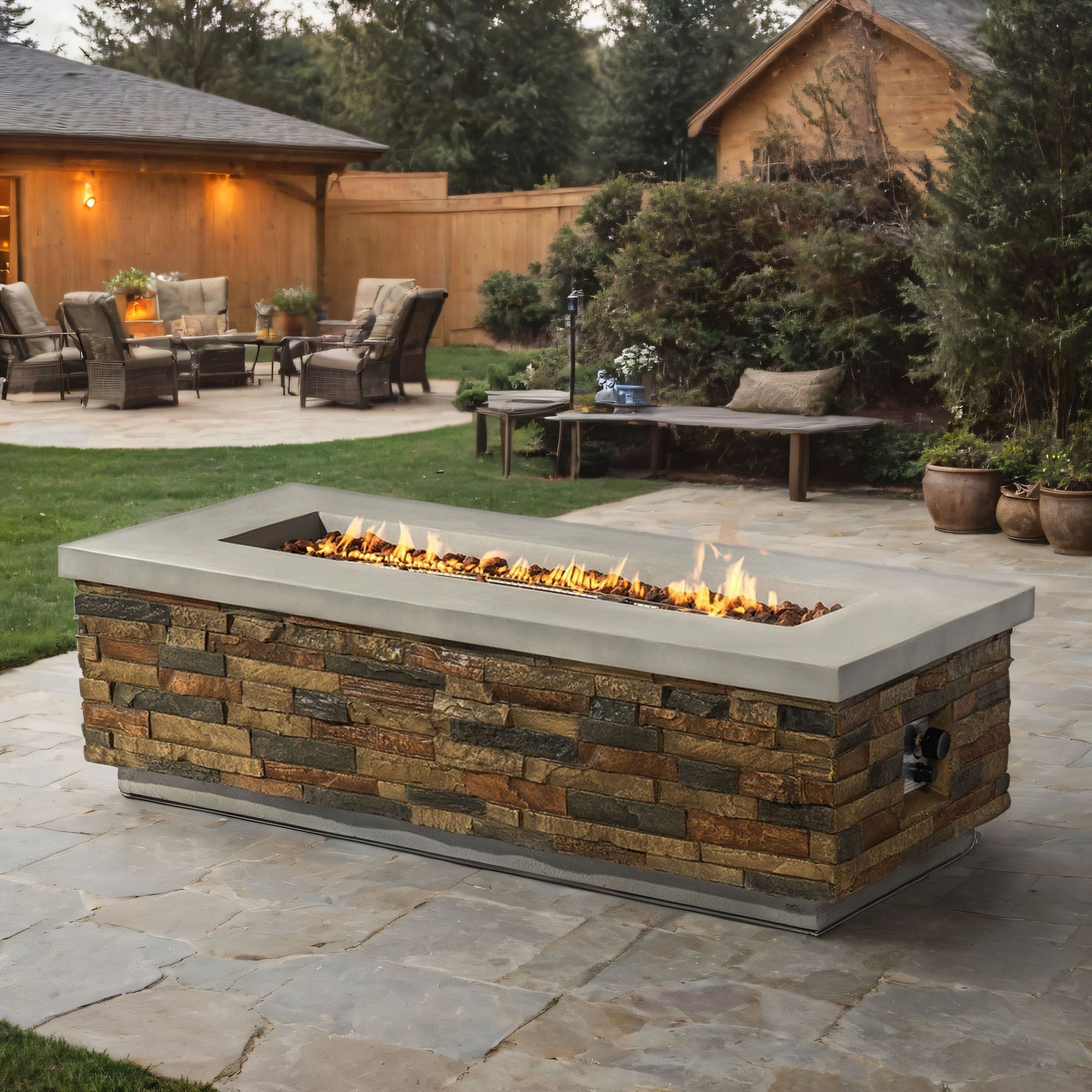 SINOFURN SYA640009GY Outdoor-Gas-Firepits - View #2