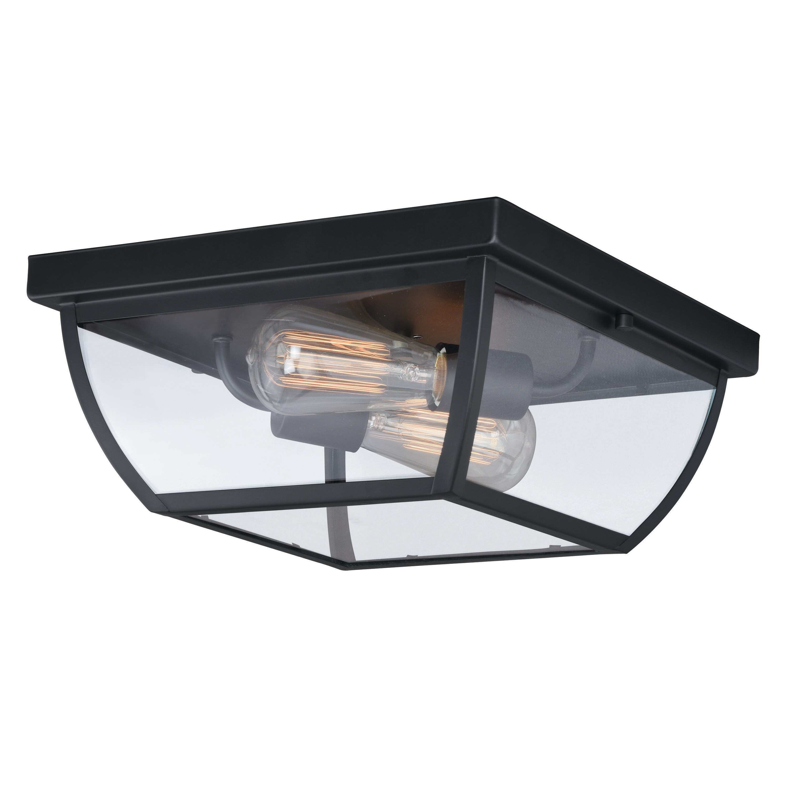 Cascadia Granville 12.5-in W Oil Burnished Bronze Outdoor Flush Mount Light
