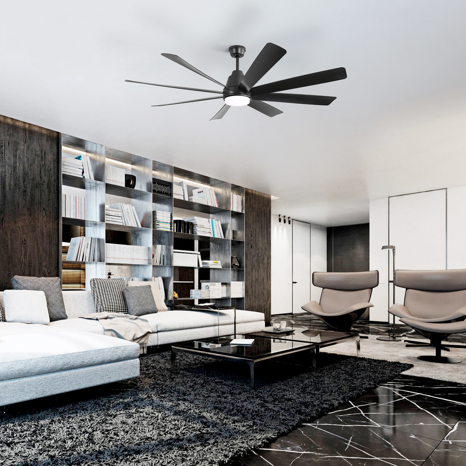 Sofucor LS-72K002-BK-BK-60 Ceiling-Fans - View #3