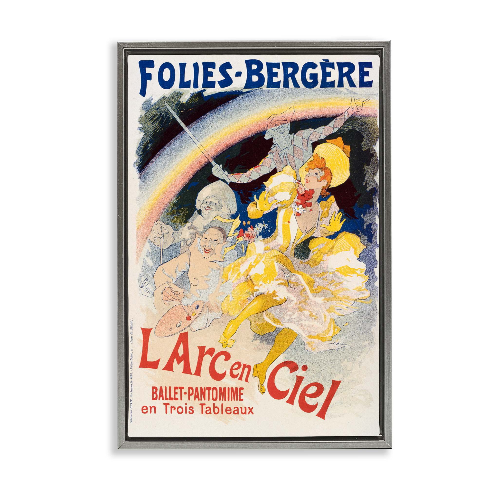 Stupell Industries BT-412-FFL-16X24 Vintage Ballet Entertainment Ad Floating Frame design by Marcus Jules