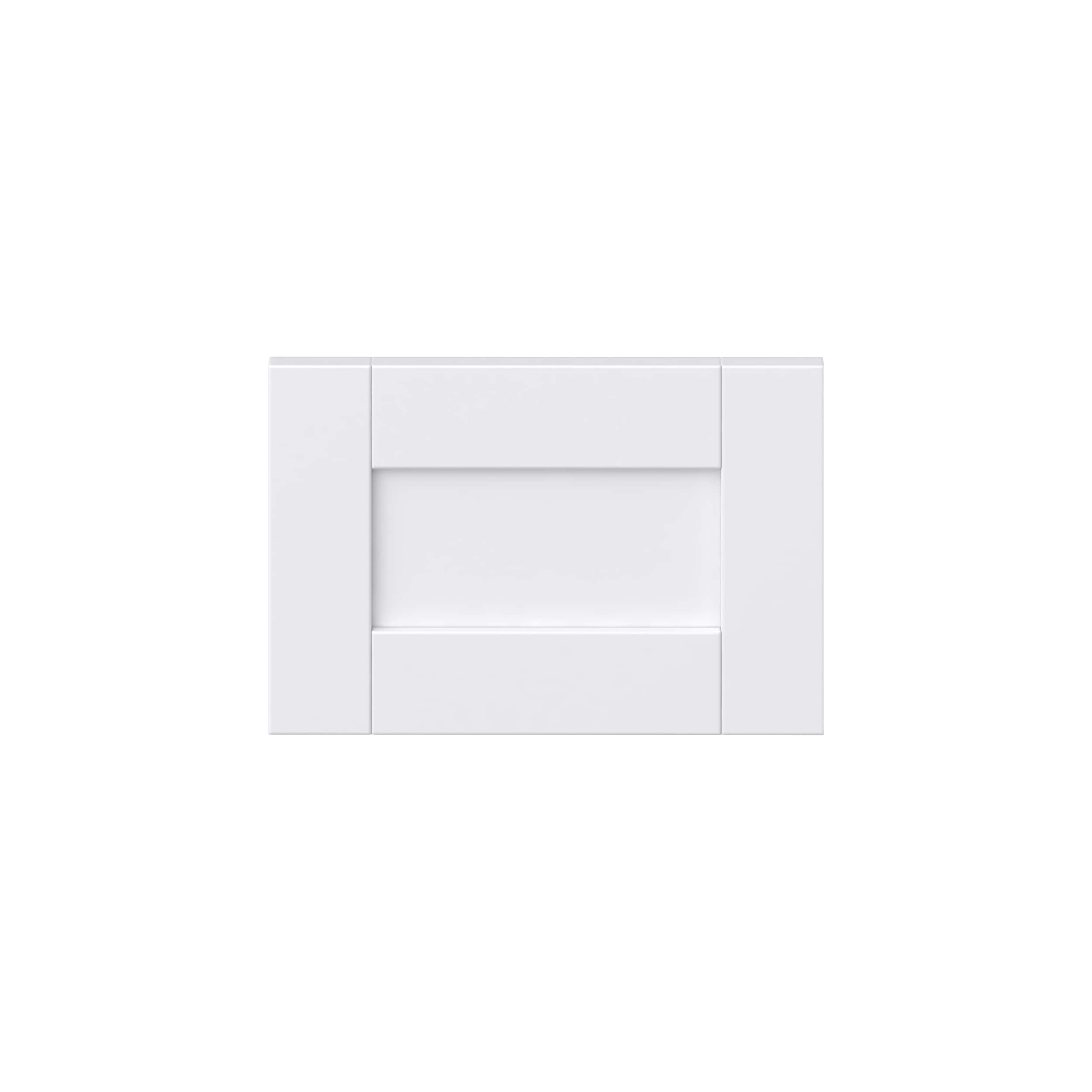 Hugo&Borg DSDF1510-RM Rosemont 15-in W x 10-in H Glacier White Laminate Shaker Base cabinet drawer fronts (Fits 15-in base box )