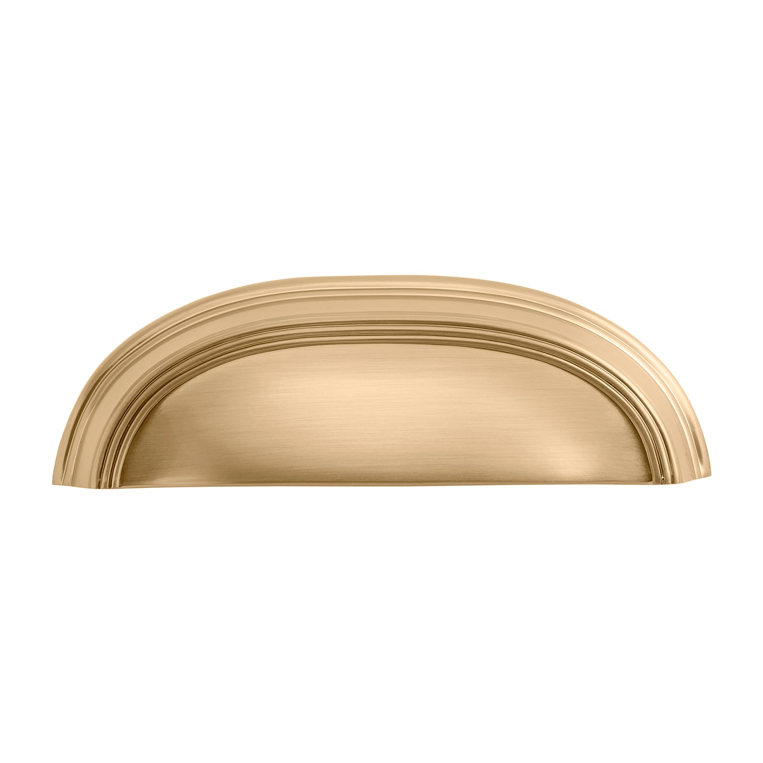 Hickory Hardware P2144-CBZ American Diner 3-in or 3-3/4-in , 76mm or 96mm Center to Center Champagne Bronze Dual Mount Arch Cup Drawer Pull