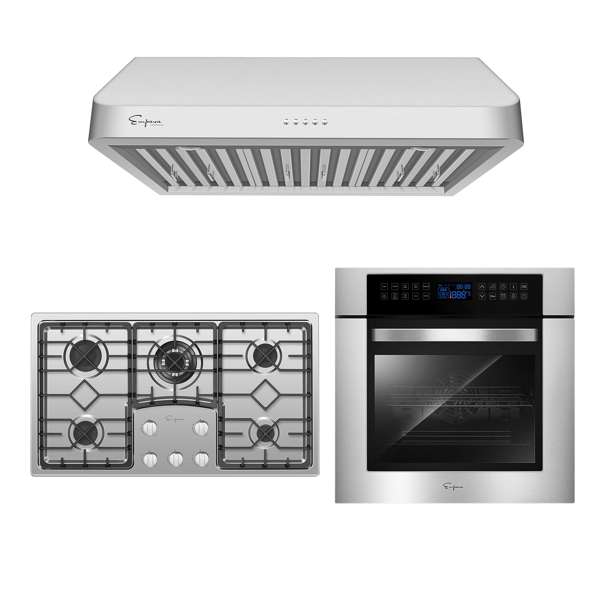 built in oven hob and hood package