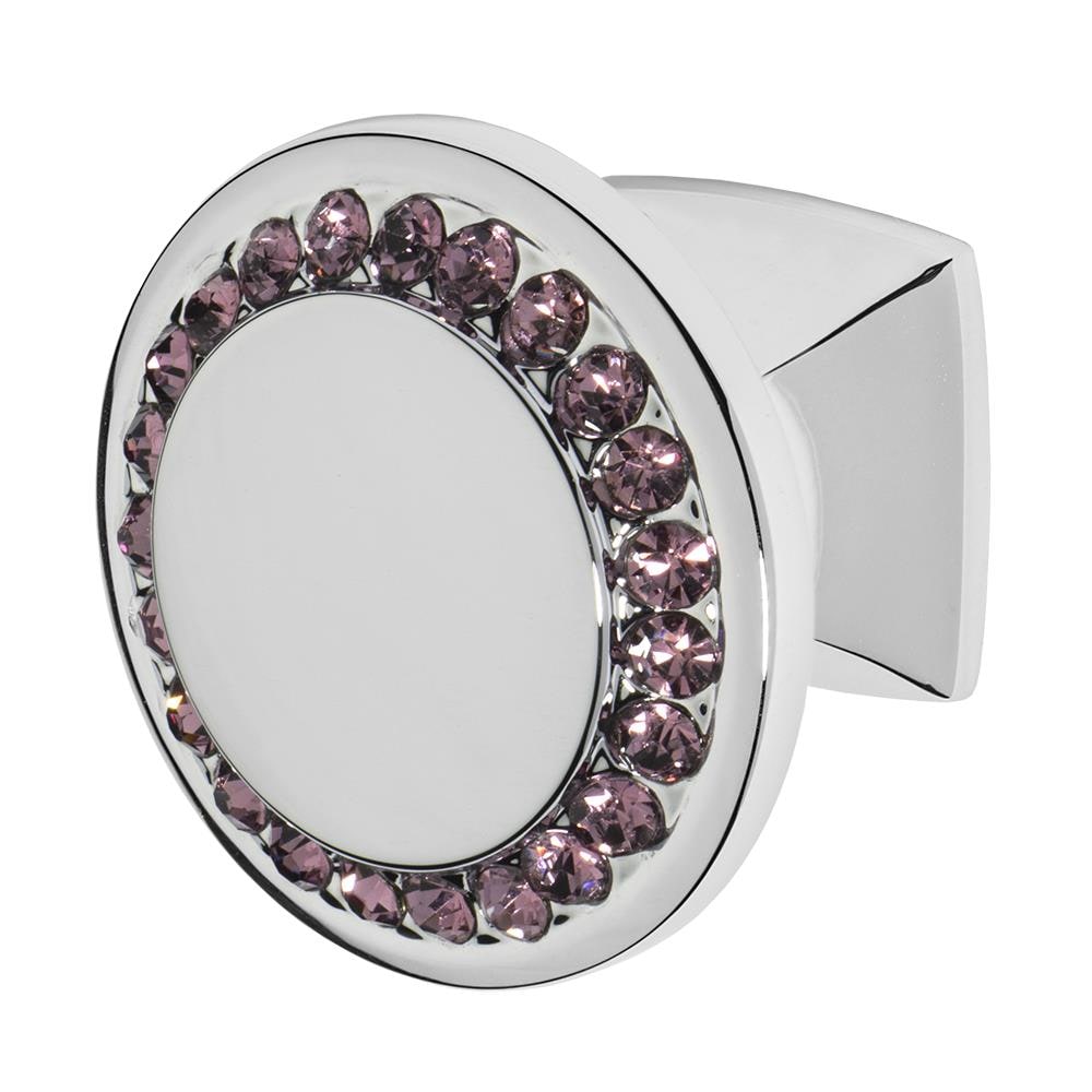 Wisdom Stone 4211CH-PU Isabel Polished Chrome Round Cabinet Knob