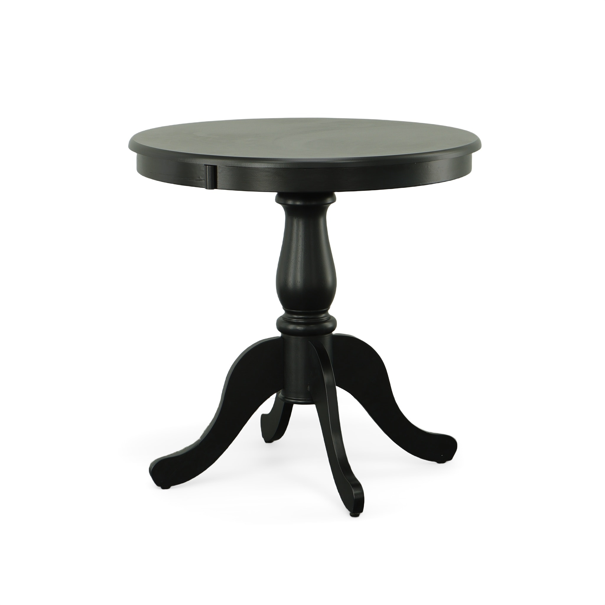 Fairview 30" Dark Wood Round Pedestal Dining Table