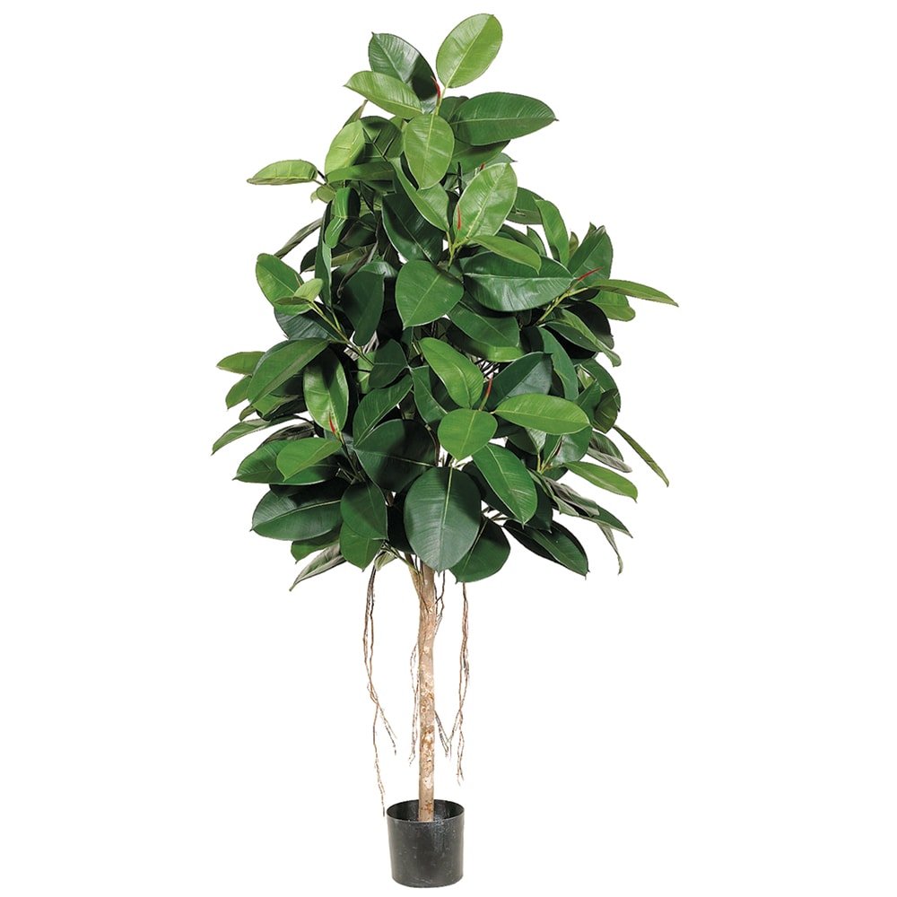 Allstate Floral LTR505-GR/TT 72-in Two Tone Green Indoor Floor Rubber Artificial tree
