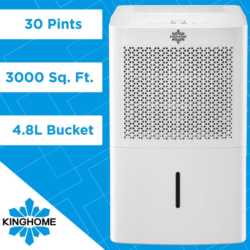 Kinghome 35 Pint 3 Speed Dehumidifier ENERGY STAR For Rooms 1501   60332341 