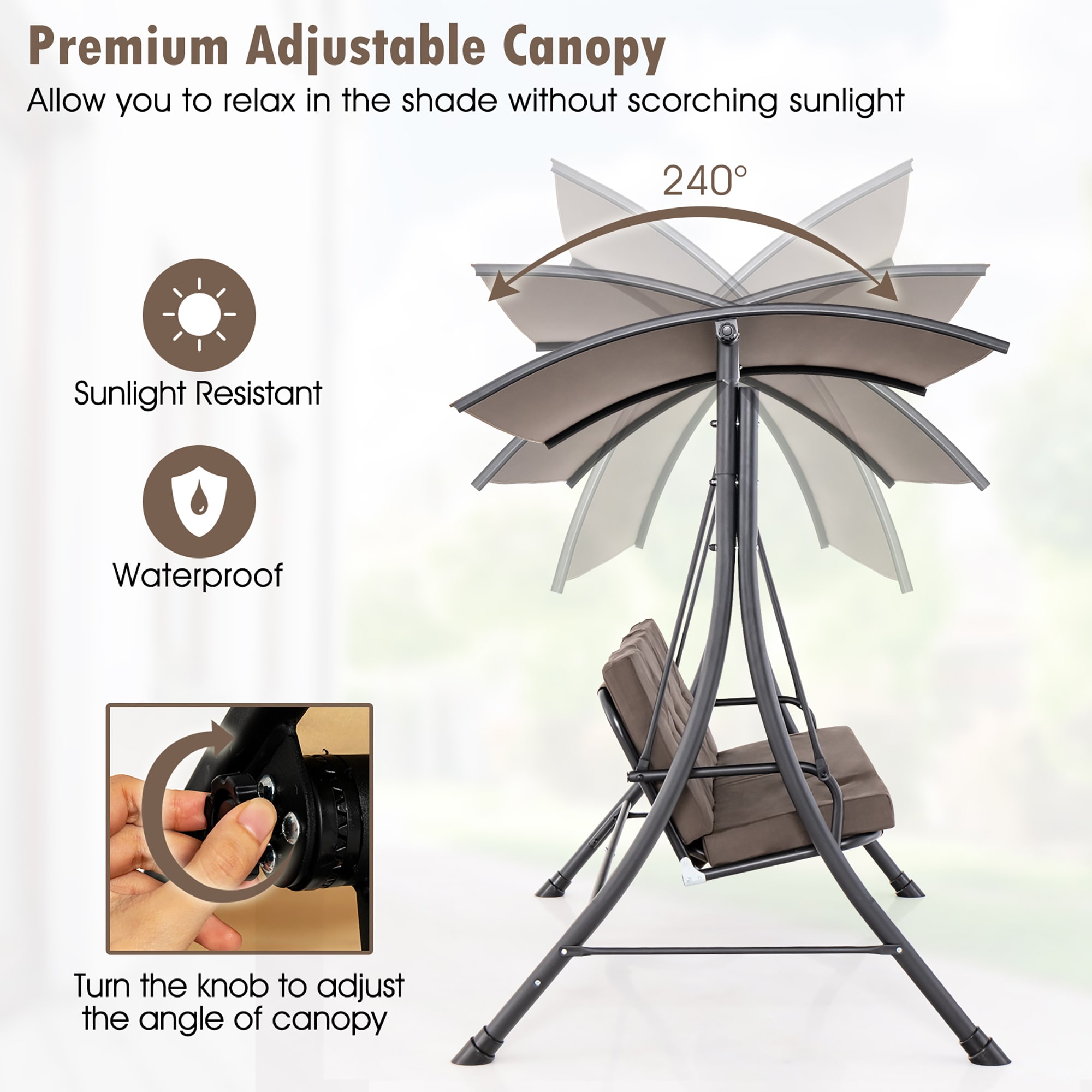 Costway HCST00678 Swing-Gliders - View #4
