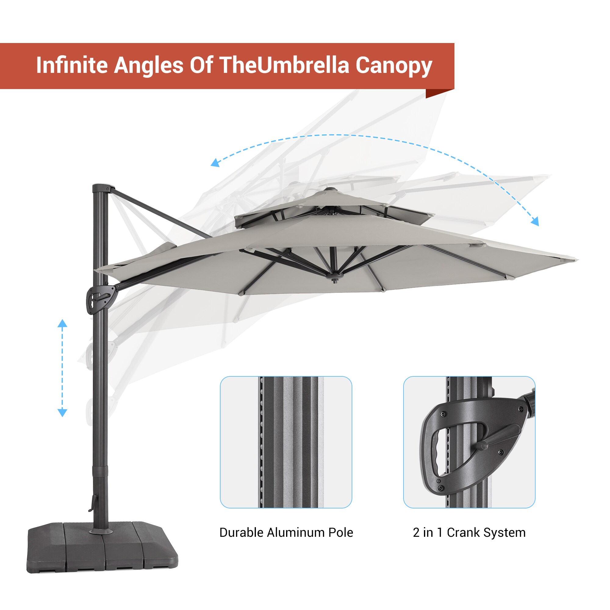 ACEGOSES LW-LED34GY-H Umbrellas-2 - View #3