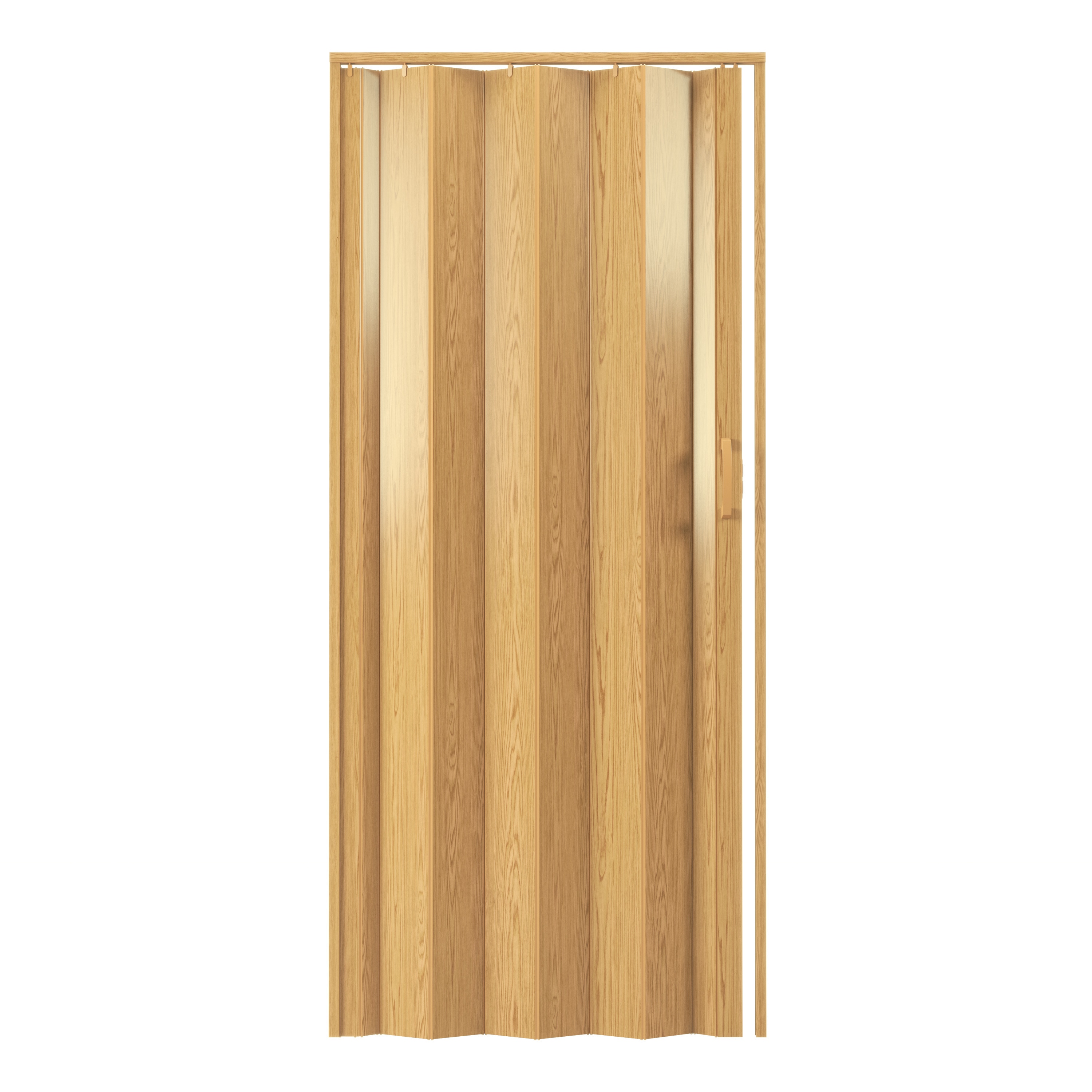Techni Home Techni Sport 48-in x 80-in Reversible/Universal Handing Gold PVC Accordion Door ( Hardware Included ) #RTA-ST48FD-GLD