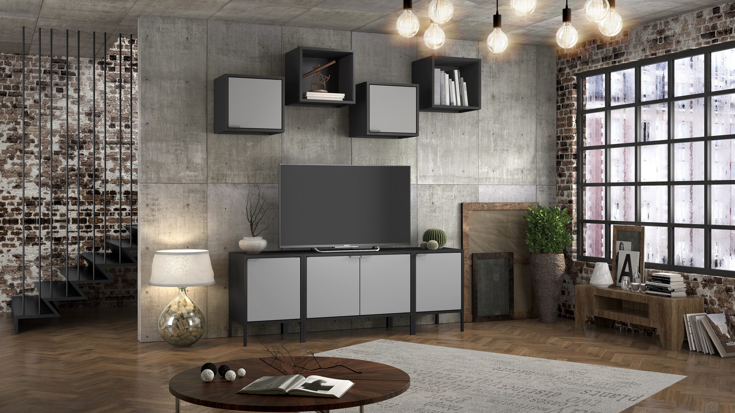 Manhattan Comfort 12GMC3 Wall-Mounted-Shelving - View #7