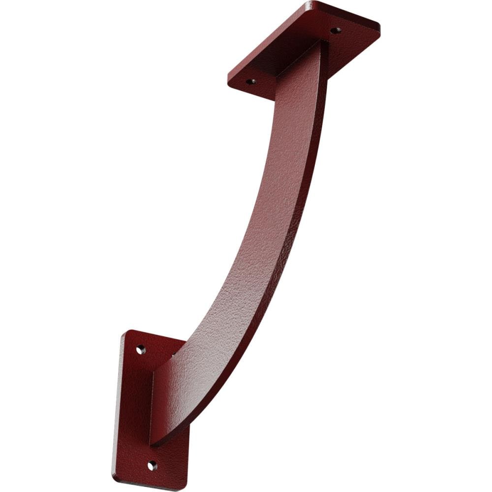 Ekena Millwork BKTM02X09X09BRHRE Bradford 9-in x 2-in x 9-in Red Steel Countertop support bracket