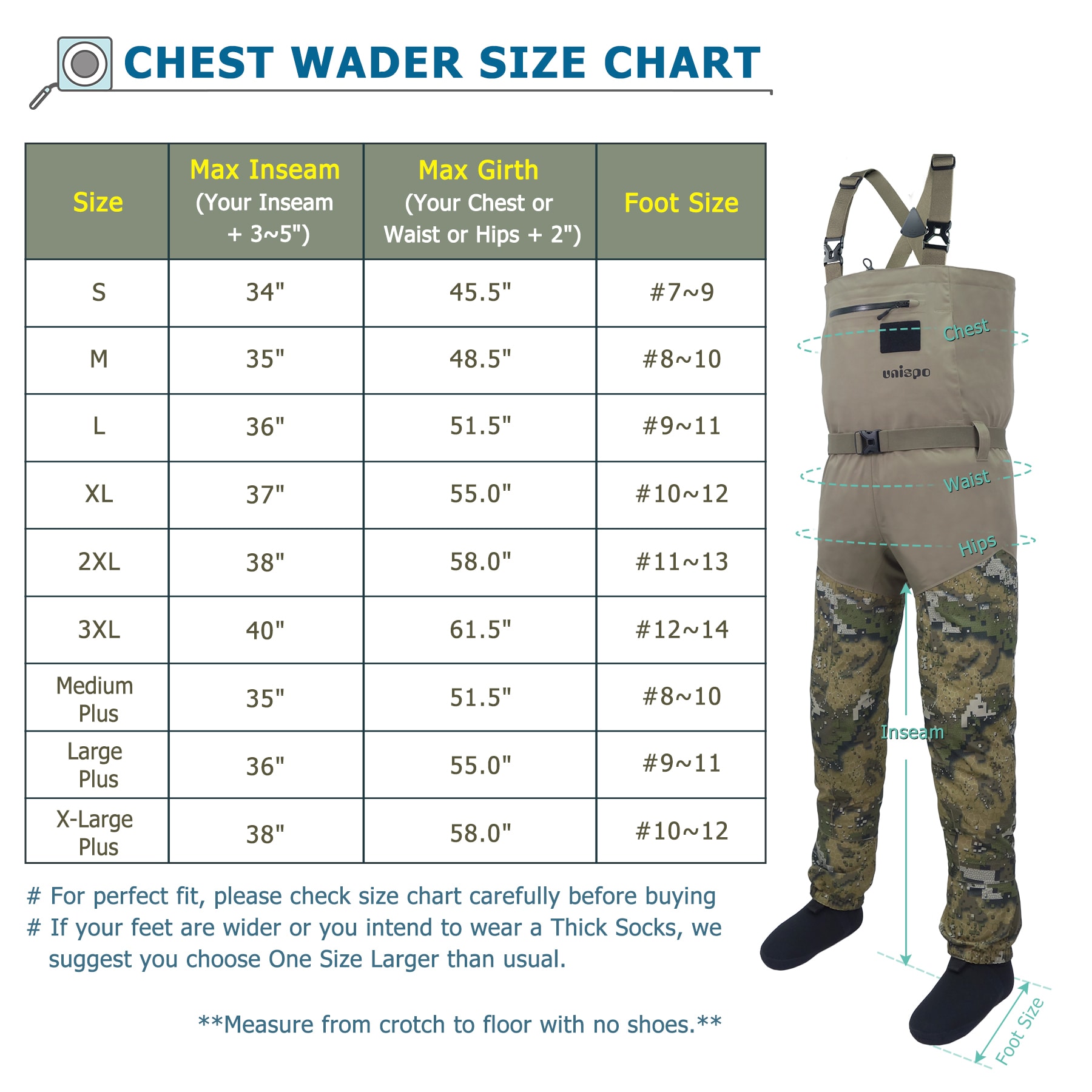UNISPO Fly Fishing Waders-size Large Plus Unisex Fishing Jacket in the  Fishing Gear & Apparel department at