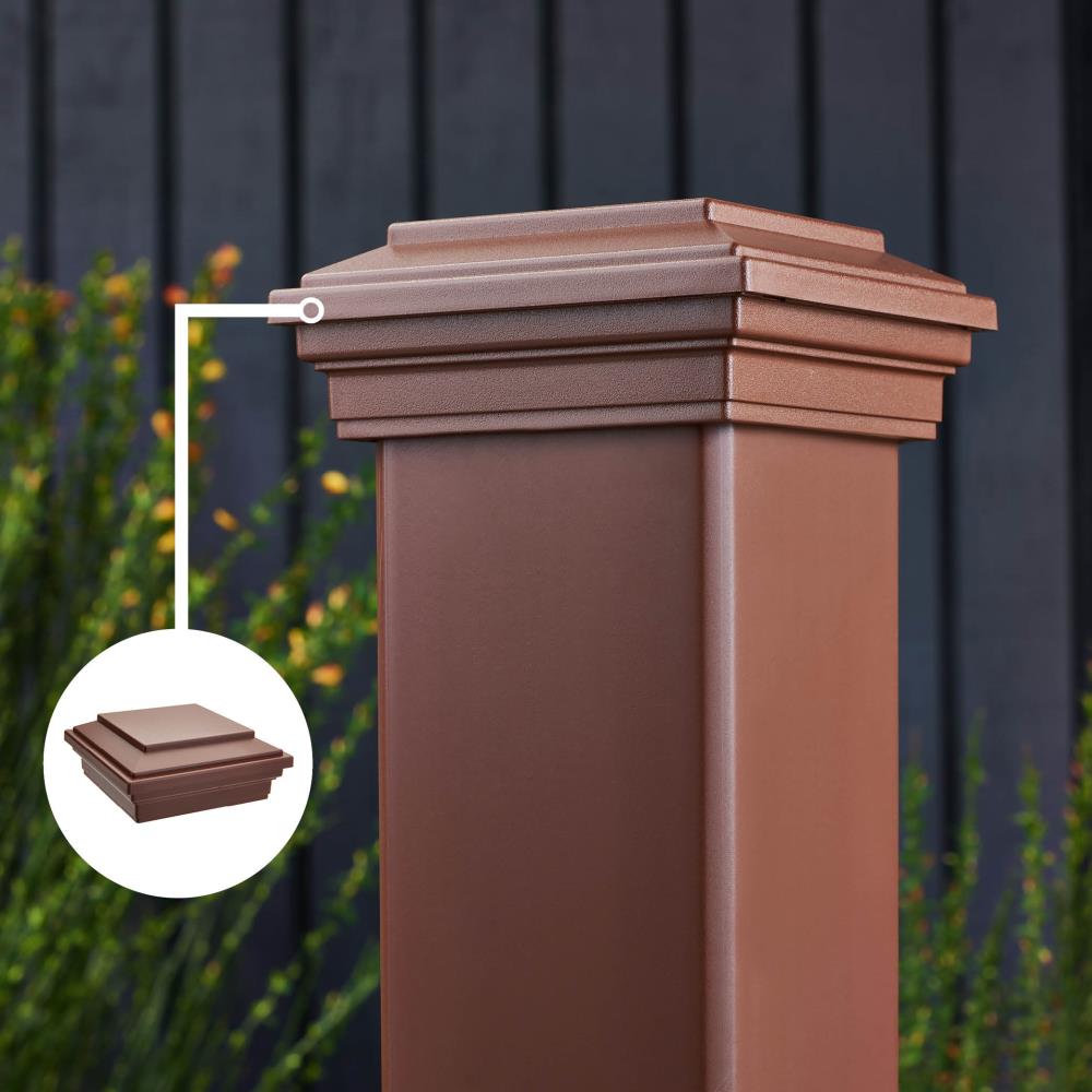 Trex 830005 4-in x 4-in Fire Pit Composite Deck Post Cap