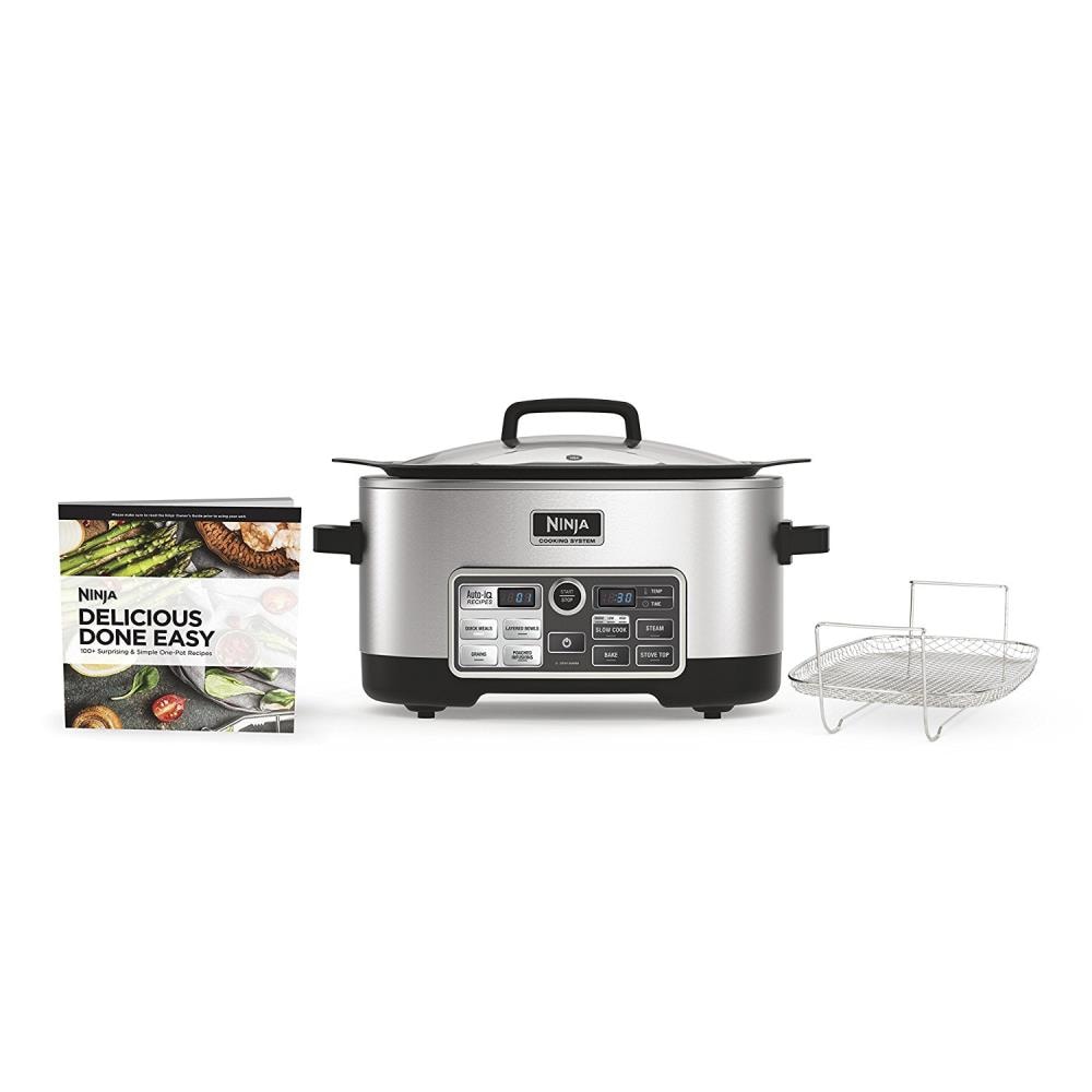 Ninja System Black/Stainless Rectangle Cooker at Lowes.com