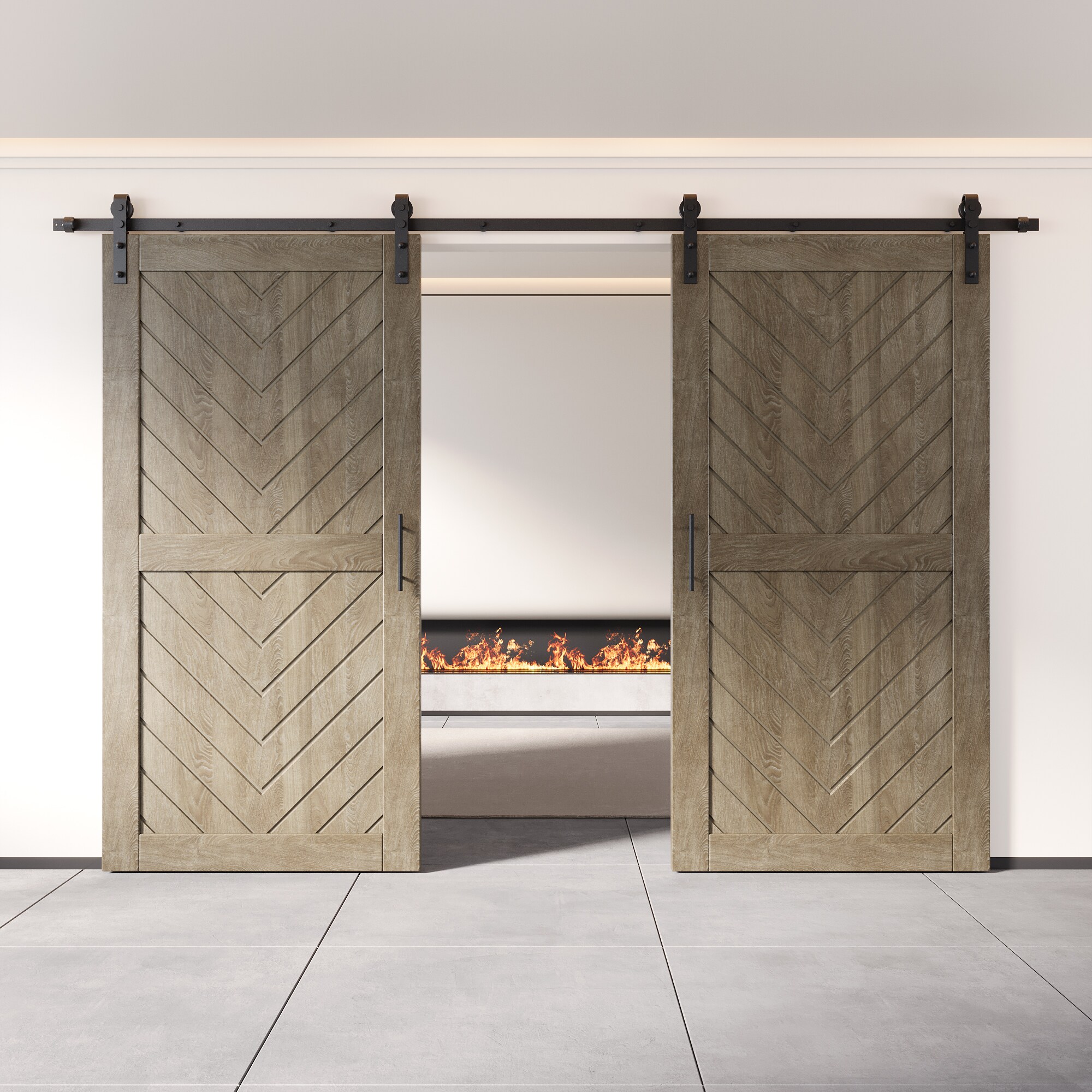 HOMACER YT2H168C-JT3-4080-GR Barn-Doors - View #8