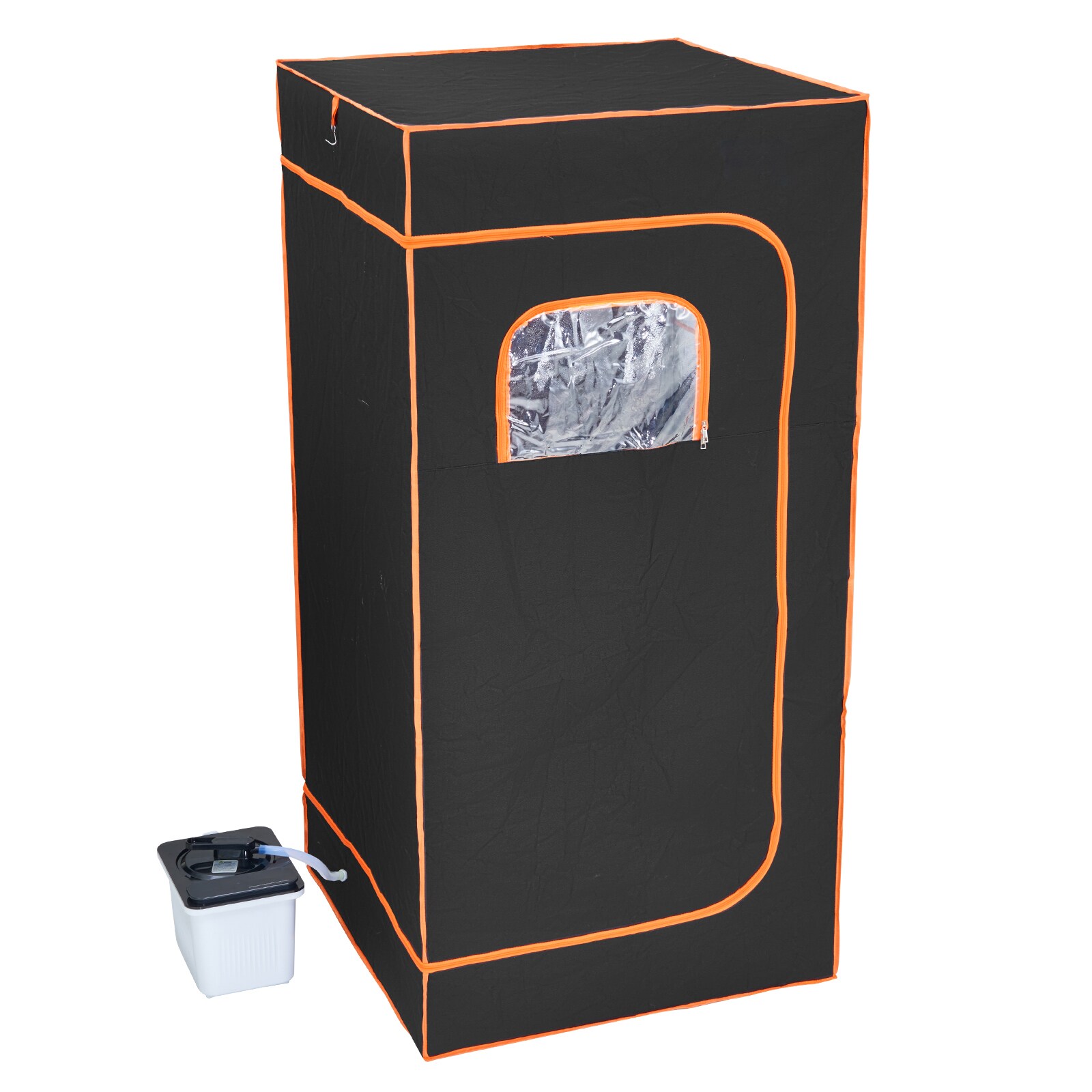 GIVIMO 1600-W Portable Steam Sauna Tent Full Size with Chair Visible Window 4-L Steam Pot Remote Control 104 to 149 Degrees F