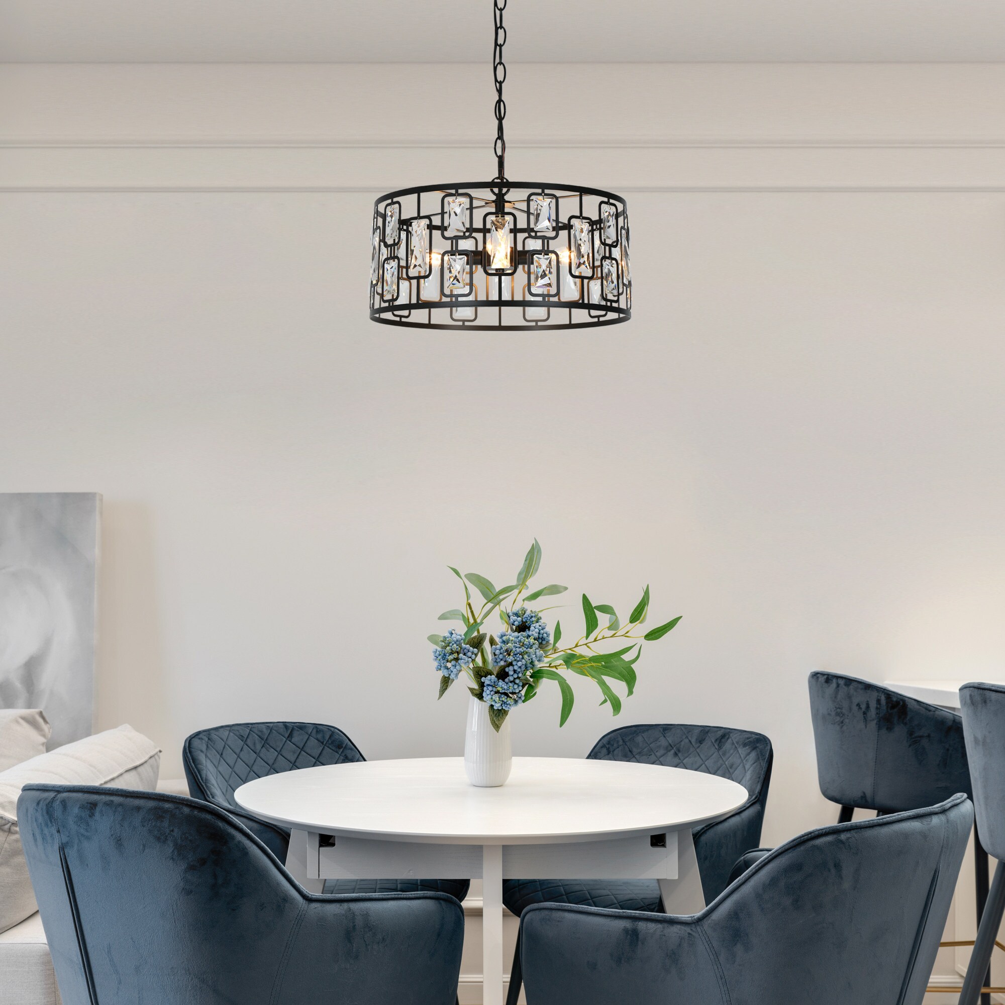 gemma helix crystal chandelier