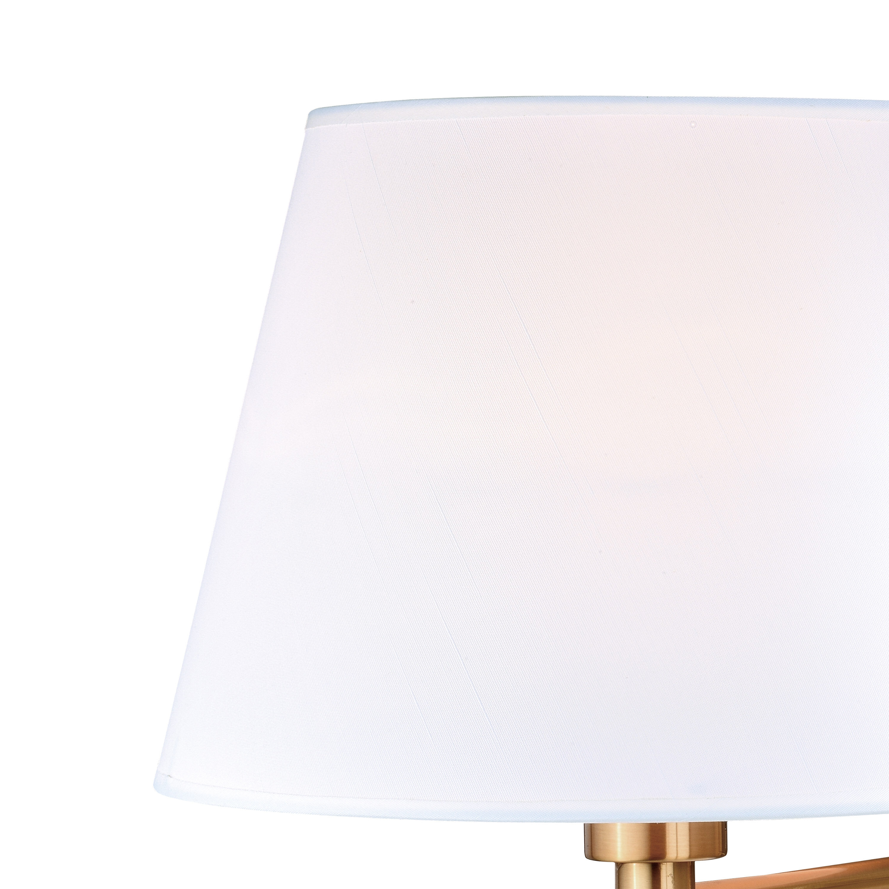 Chapeau Traditional Swing Arm Wall Light in Natural Brass