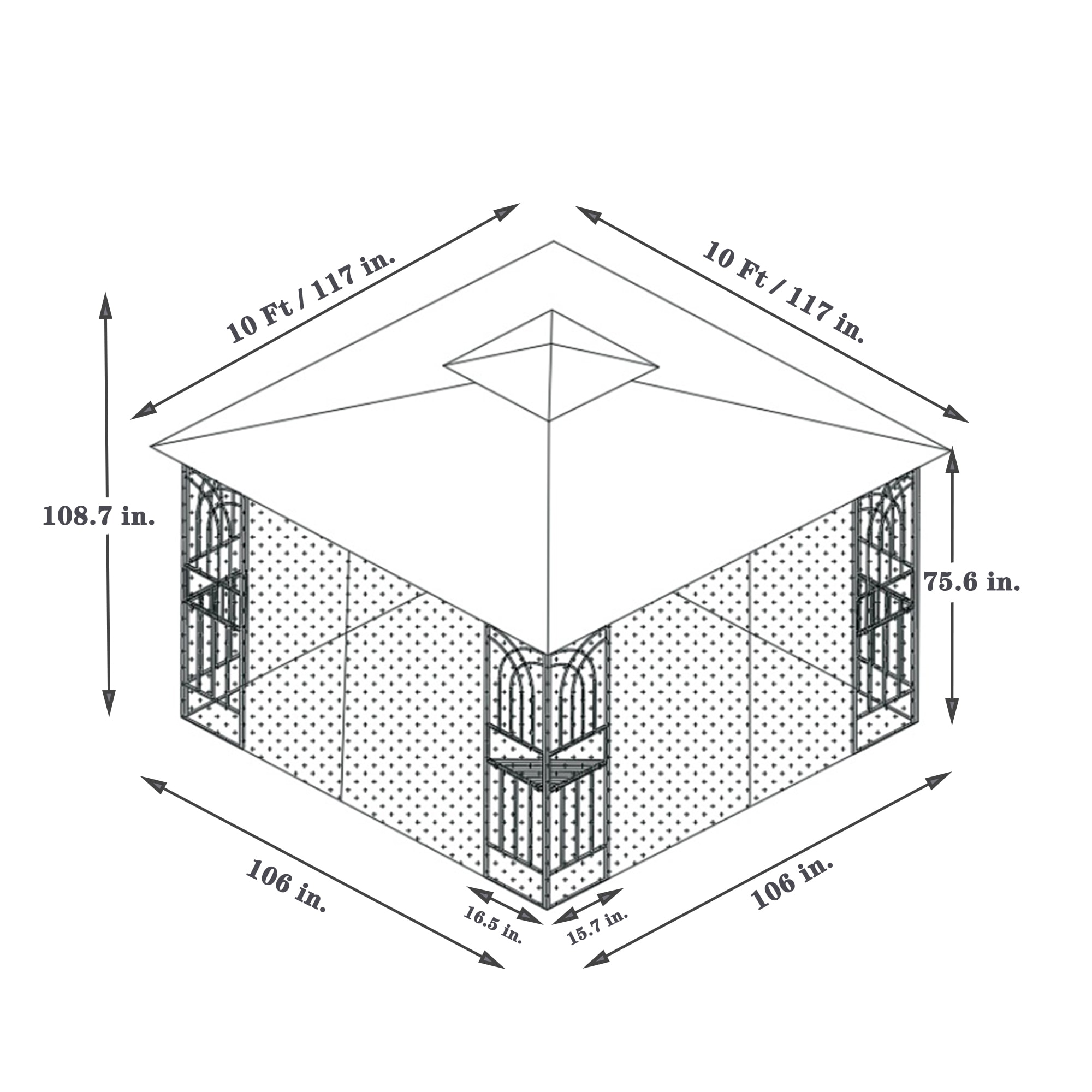 Xspracer ML-GA0785 Wood-Resin-Gazebos - View #10