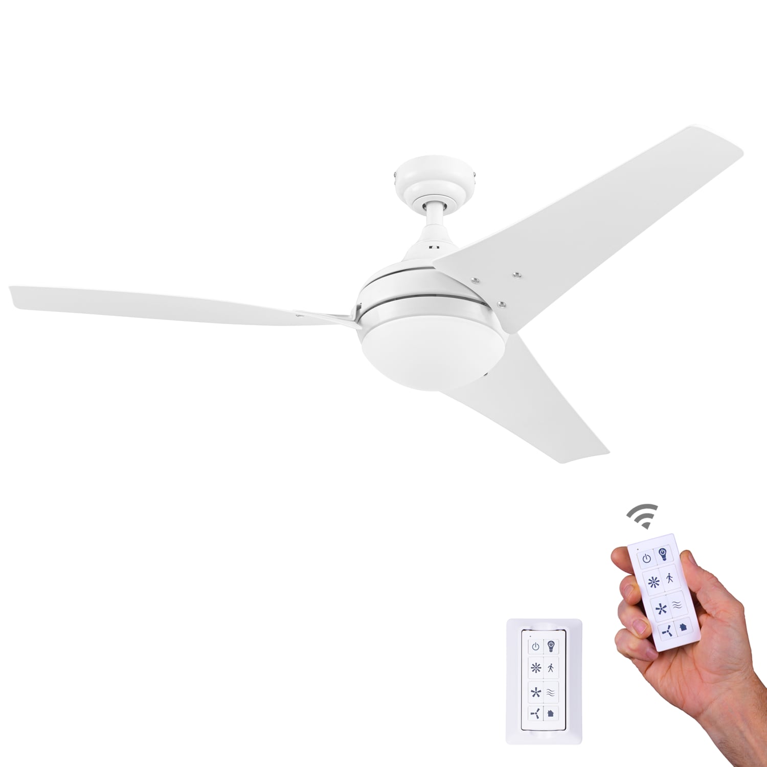 Honeywell 3.5-in 3-Speed Black Plastic Indoor Universal Ceiling Fan Remote  in the Ceiling Fan Accessories department at