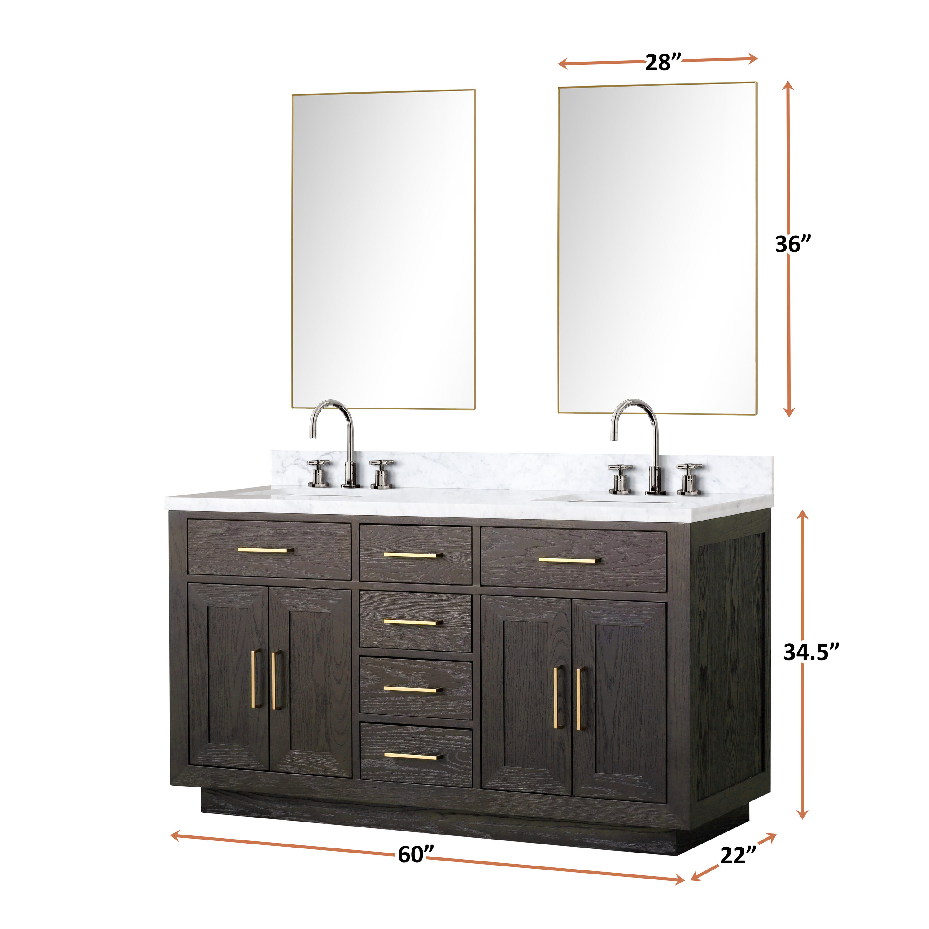 Lexora LVGI60DK101 Bath-Vanity-Combo - View #6