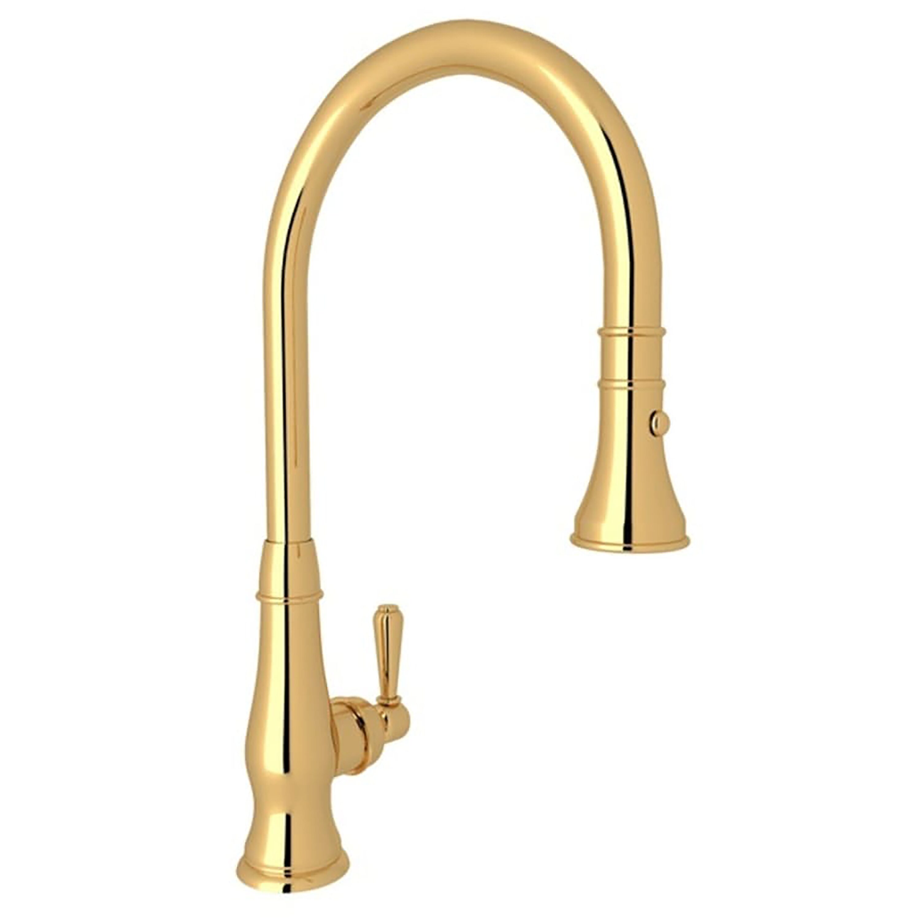 Rohl A3420LMIB-2 Italian Brass Single Handle Deck-mount Kitchen Faucet with Sprayer