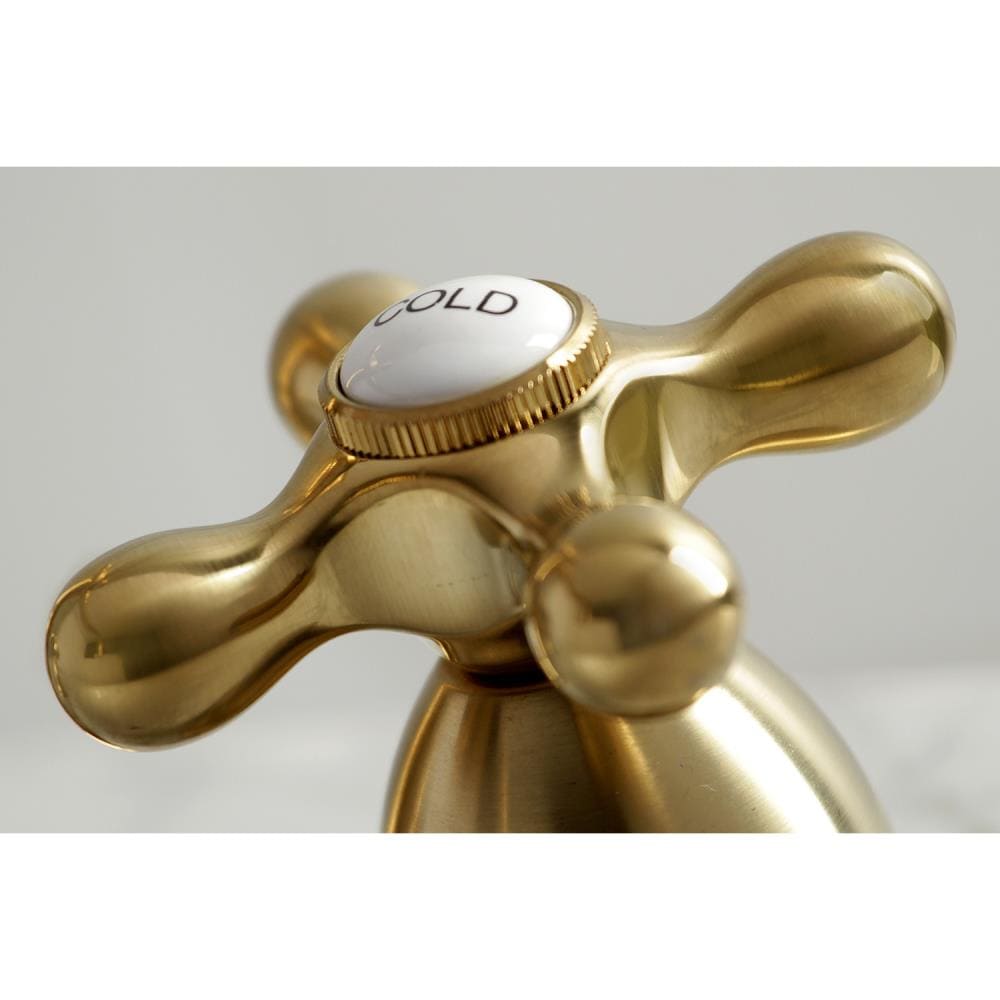 KINGSTON BRASS Heritage Brushed Brass 2-handle Widespread Bathroom