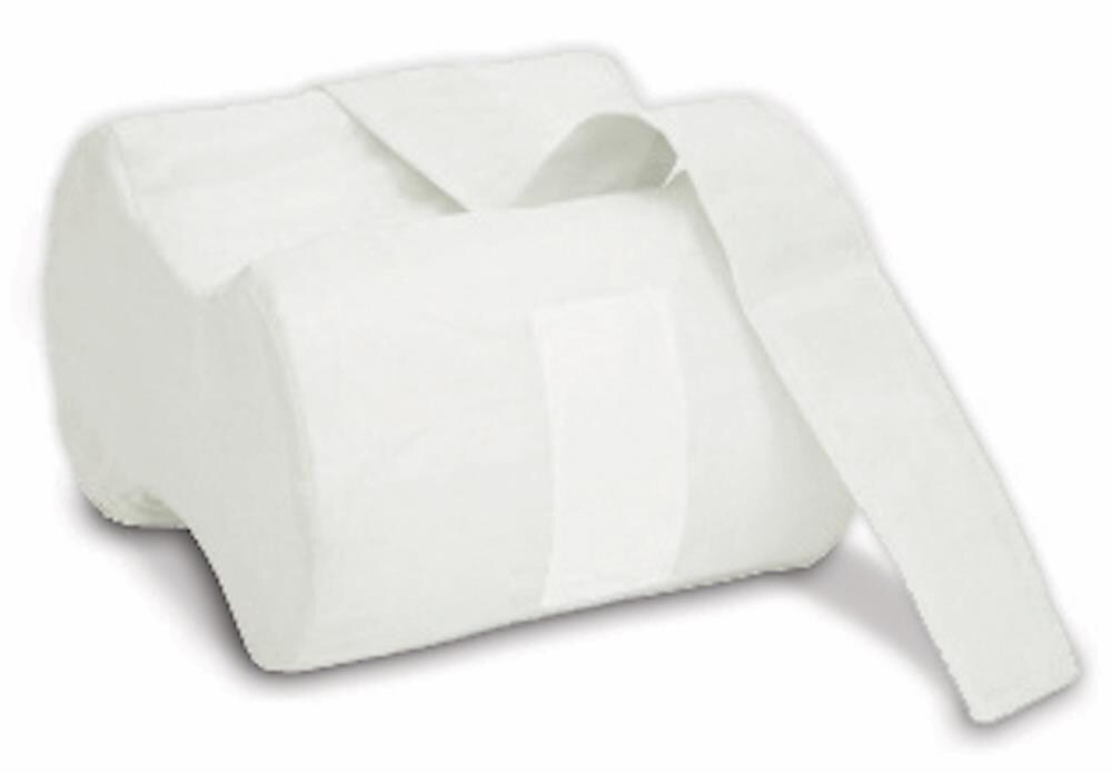 Knee Pillow w/Strap - New 3-Level Contour Memory Foam Leg Separator & Side  Sleeper Design