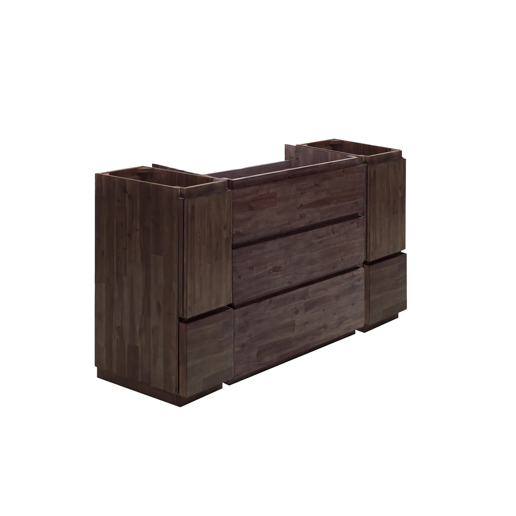 Fresca FCB31-123012ACA-FC Formosa 54-in Acacia Wood Bathroom Vanity Base Cabinet without Top