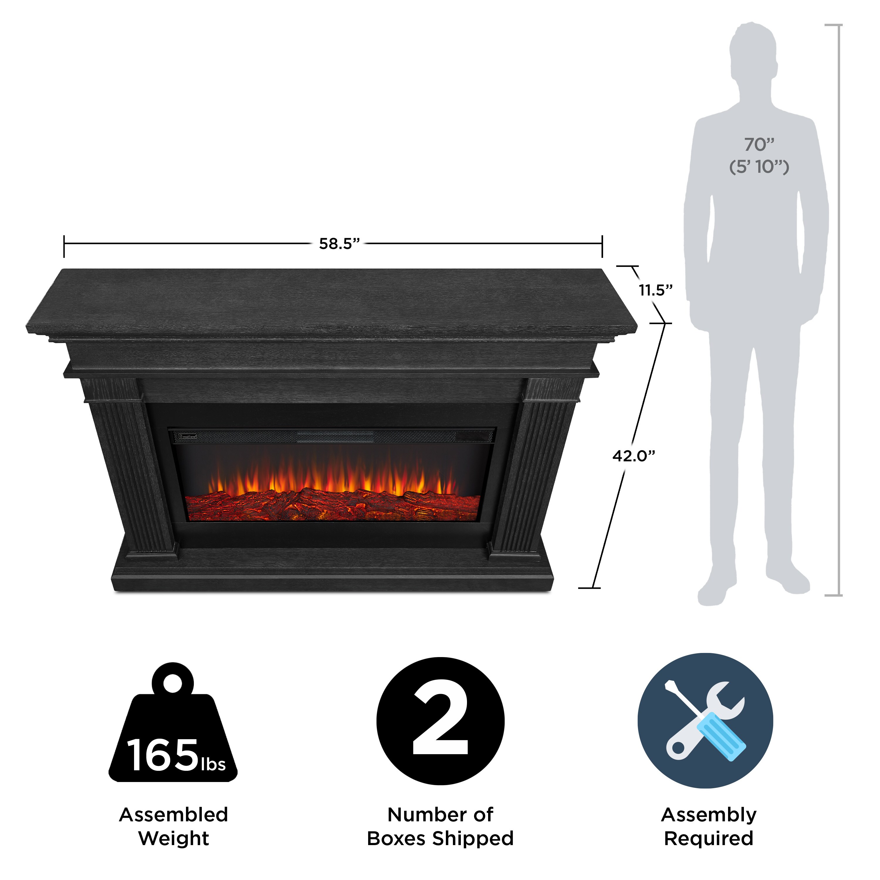 Real Flame 8080E-GRY Electric-Fireplaces - View #8