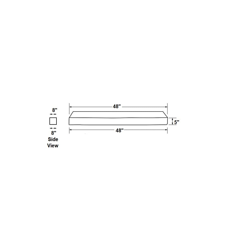 Modern Ember TIPTON-48-CP Mantel-Shelves - View #4