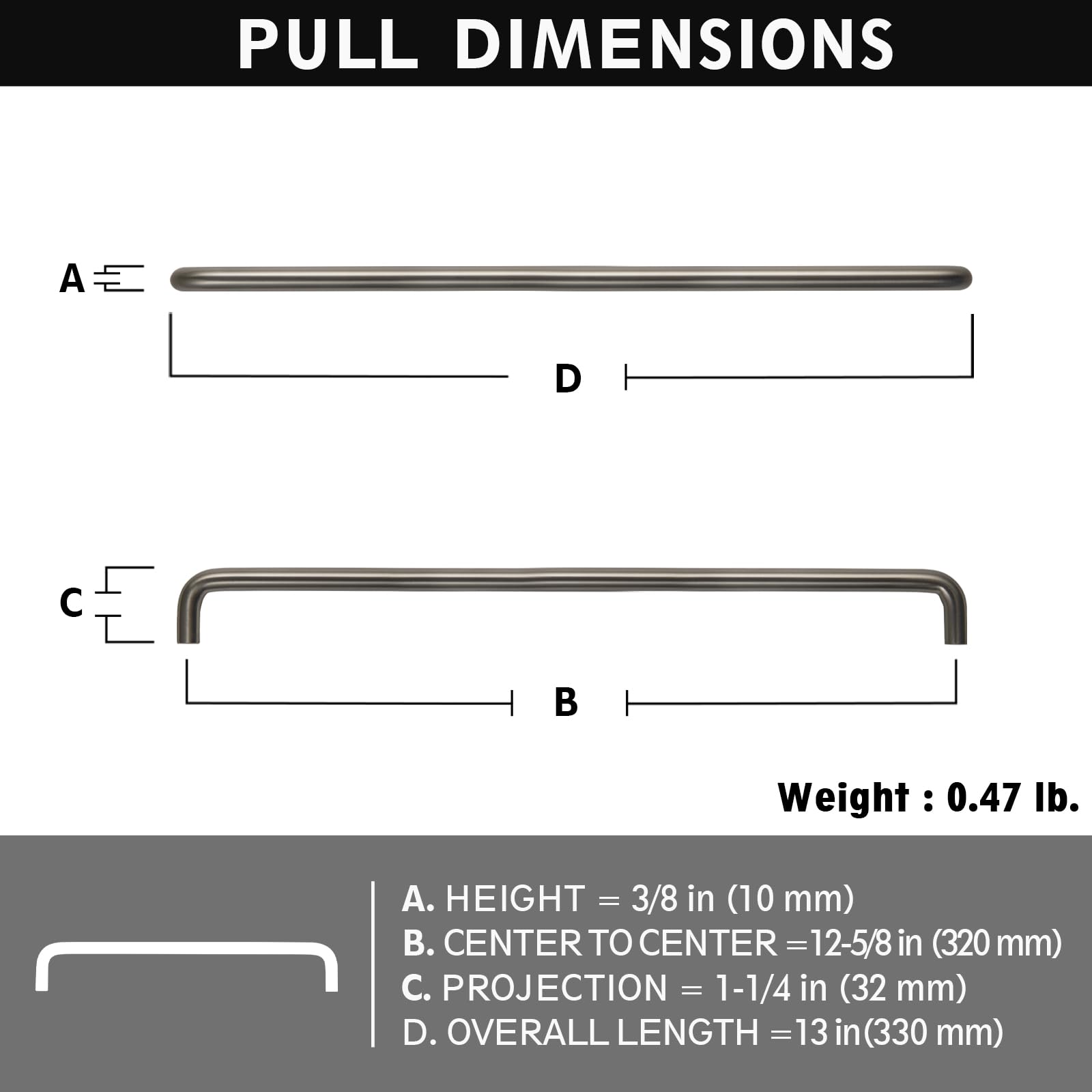 Miaokesen 7385NL-320-PLUS Cabinet-Pulls - View #2