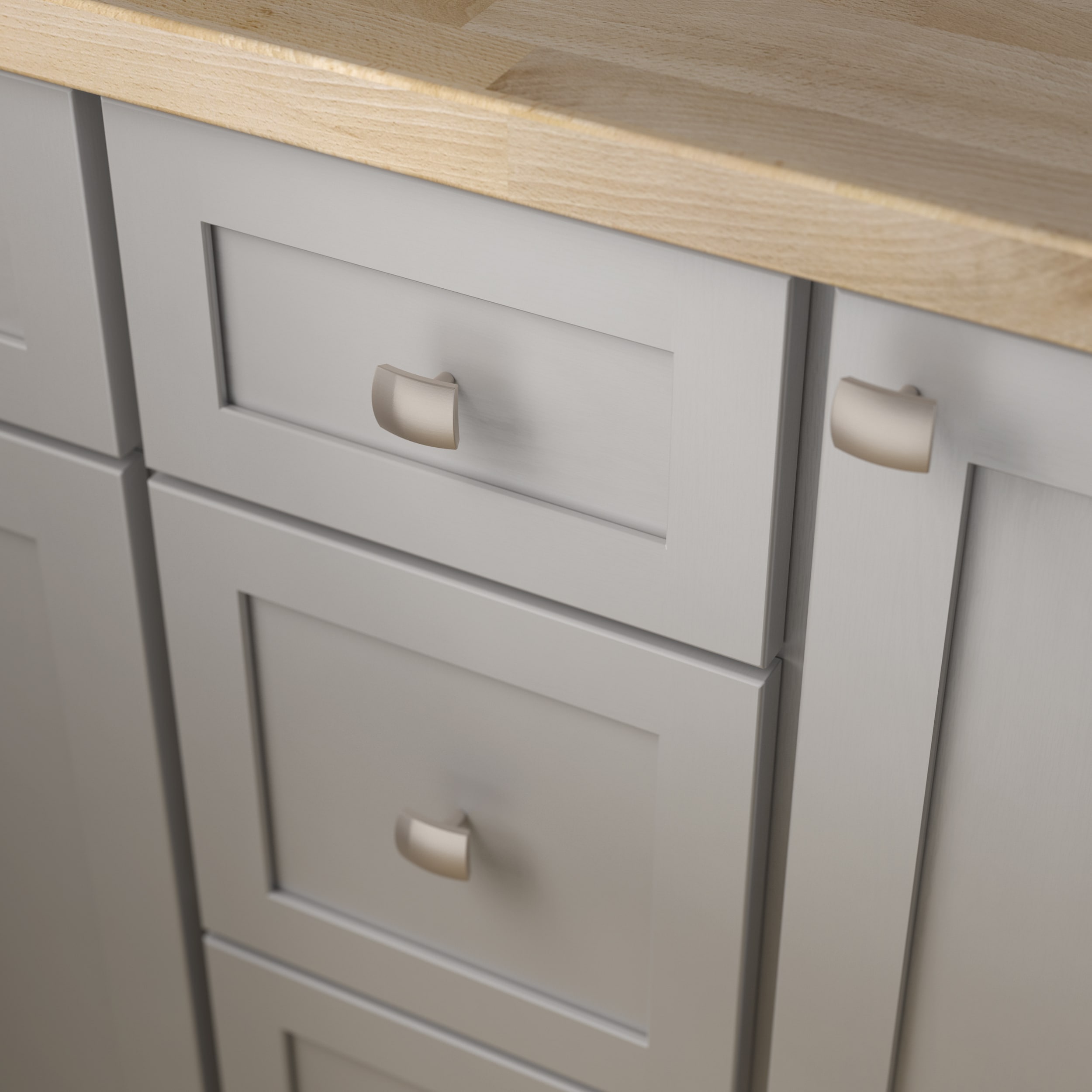 allen + roth P37370W-SN-C Cabinet-Knobs - View #2