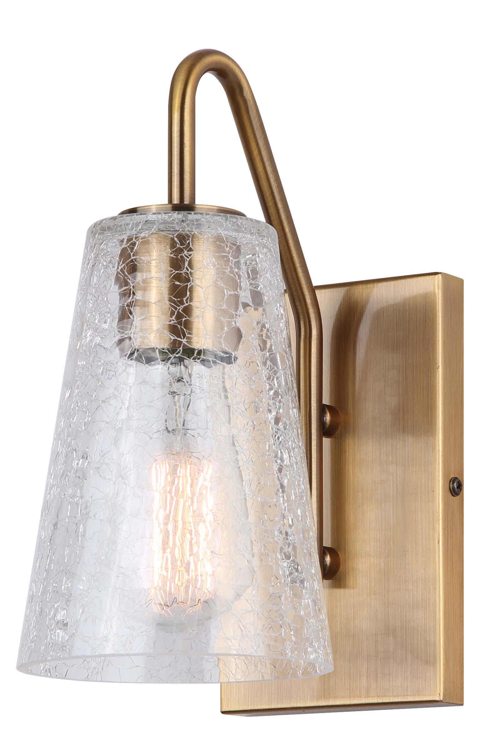 Canarm IVL1100A01GD EVERLY 5-in 1 -Light Distressed Gold Transitional Vanity light