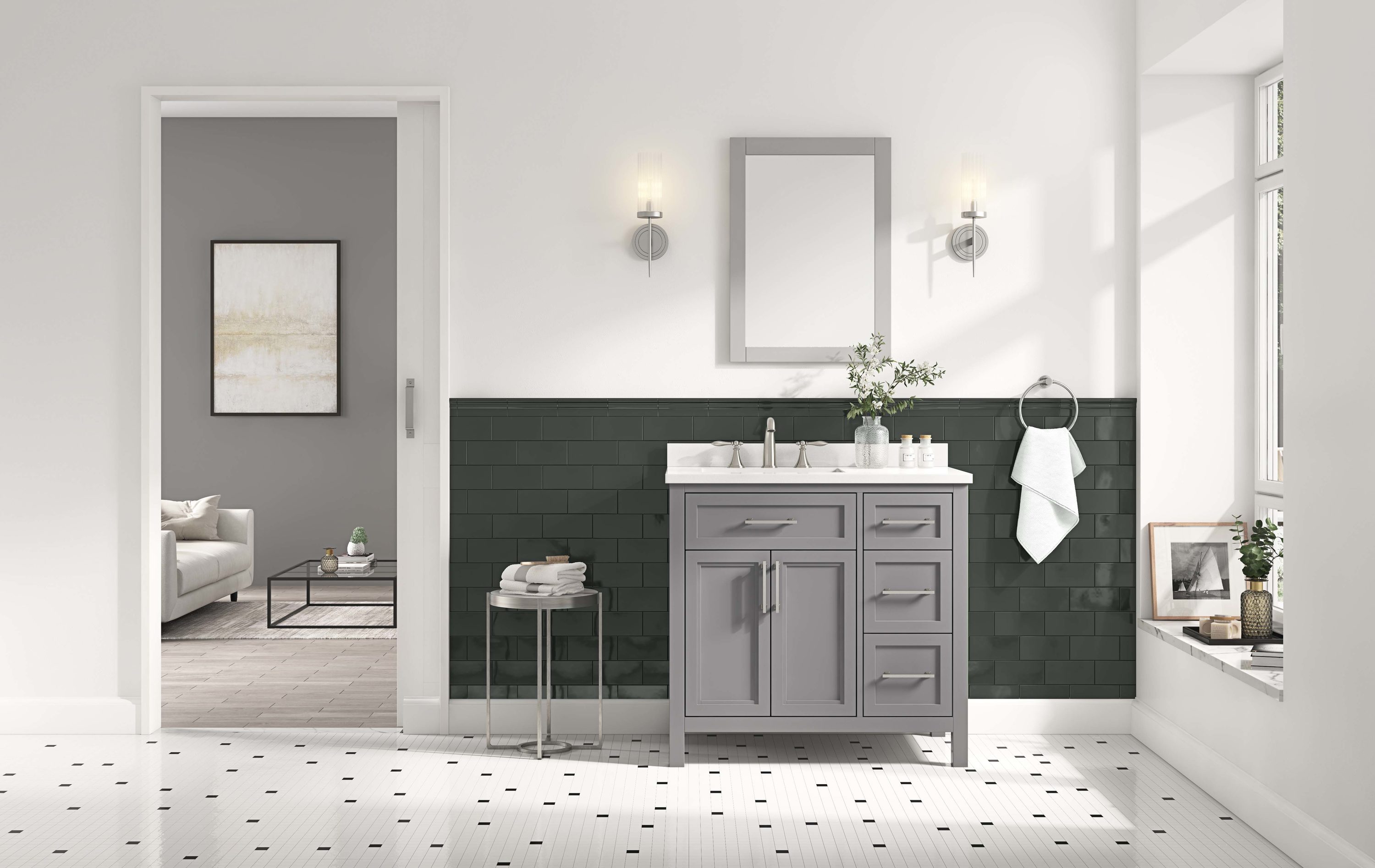 allen + roth BRINKHAVEN-36AG Bath-Vanity-Combo - View #6