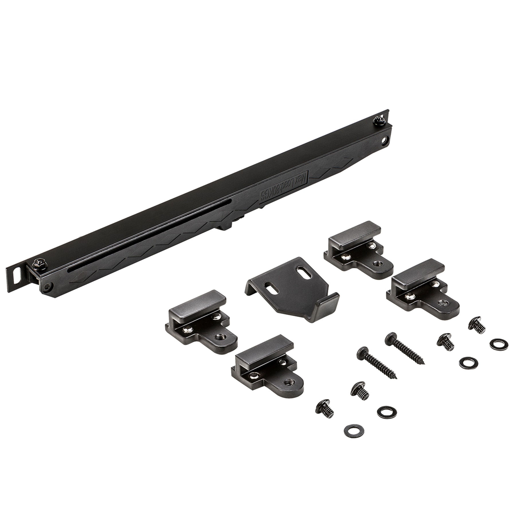 National Hardware N187-080 Oil-rubbed Oil Rubbed Bronze Indoor Soft Close Single Barn door hardware kit