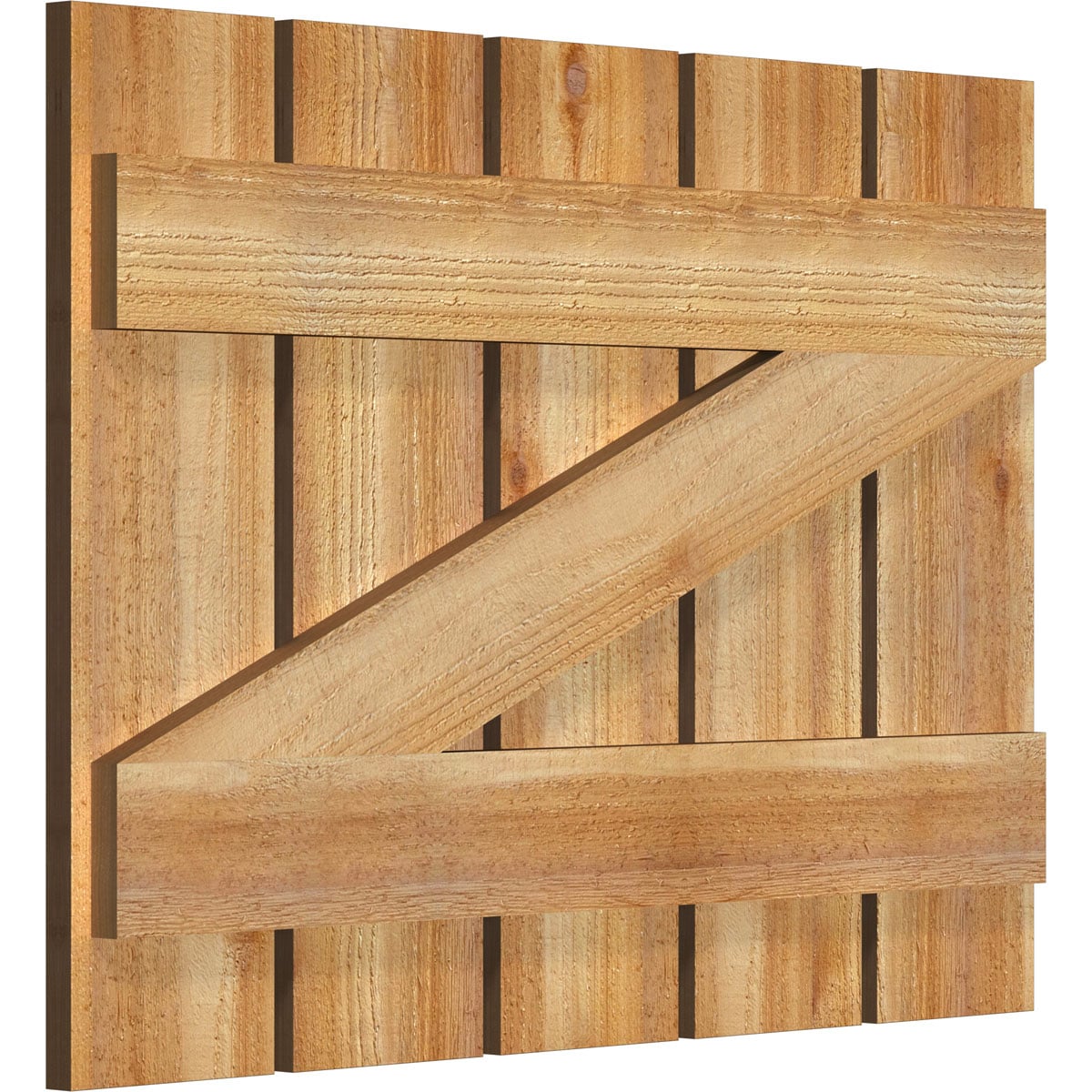 Ekena Millwork RBS06Z29X021RWR Exterior-Shutters - View #2