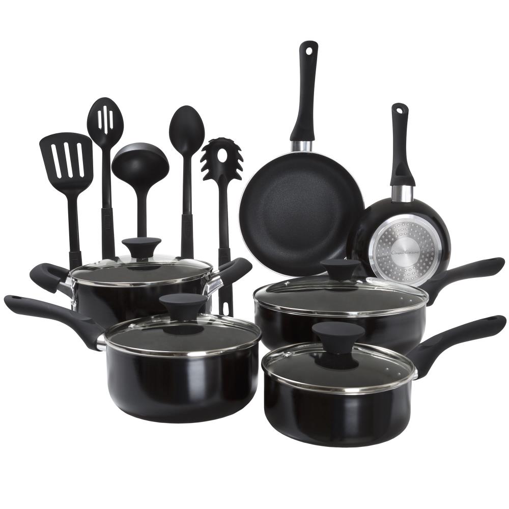 Hastings Home Nonstick, Dishwasher Safe, Oven Safe Cookware Set