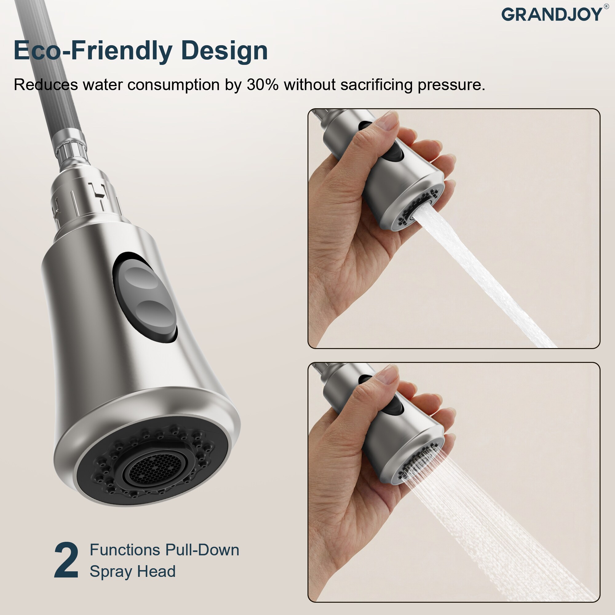 GRANDJOY GJ12-KF98K-SS Kitchen-Faucets - View #5
