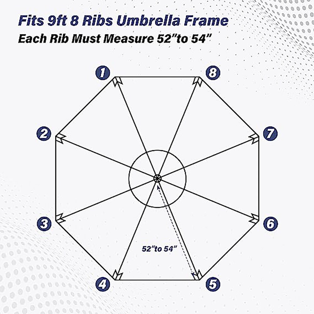 Sunrinx MG64-1-Q20HW Patio-Umbrella-Accessories - View #3
