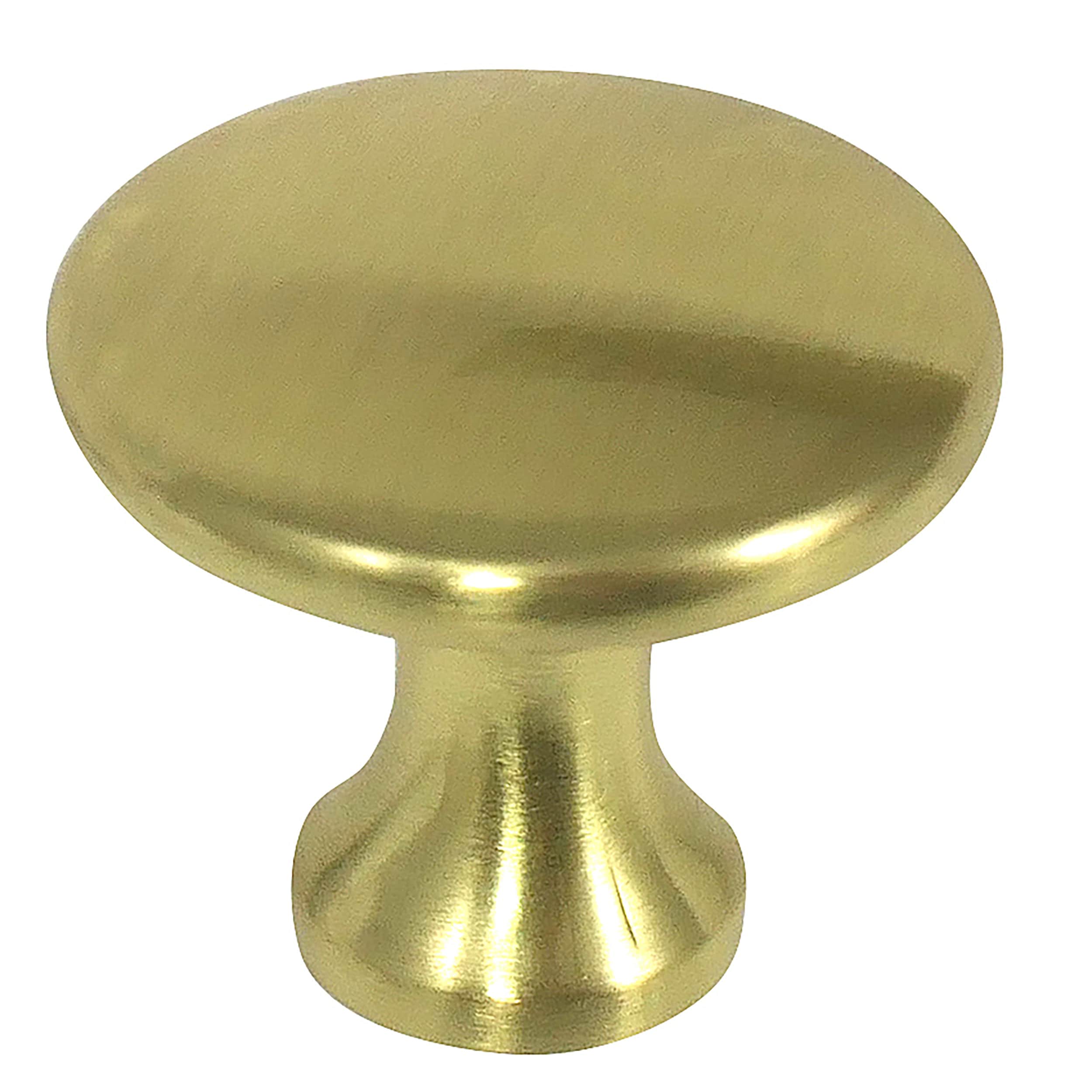 Laurey 53904 Kensington 1-3/8-in Satin Brass Round Transitional Cabinet Knob