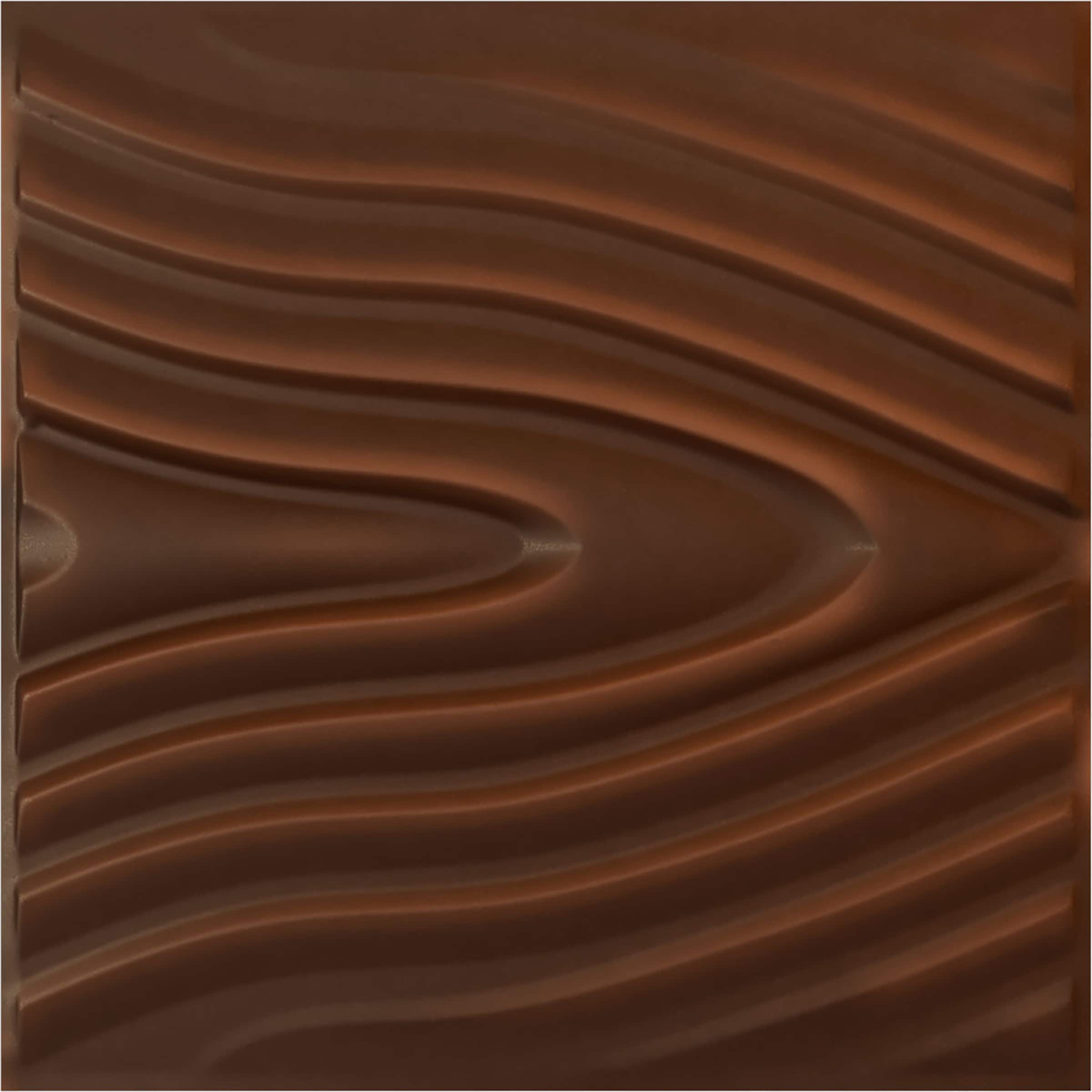 Ekena Millwork WP20X20KHDRU 19-5/8-in x 19-5/8-in Embossed Universal Aged Metallic Rust PVC Wall Panel Abstract