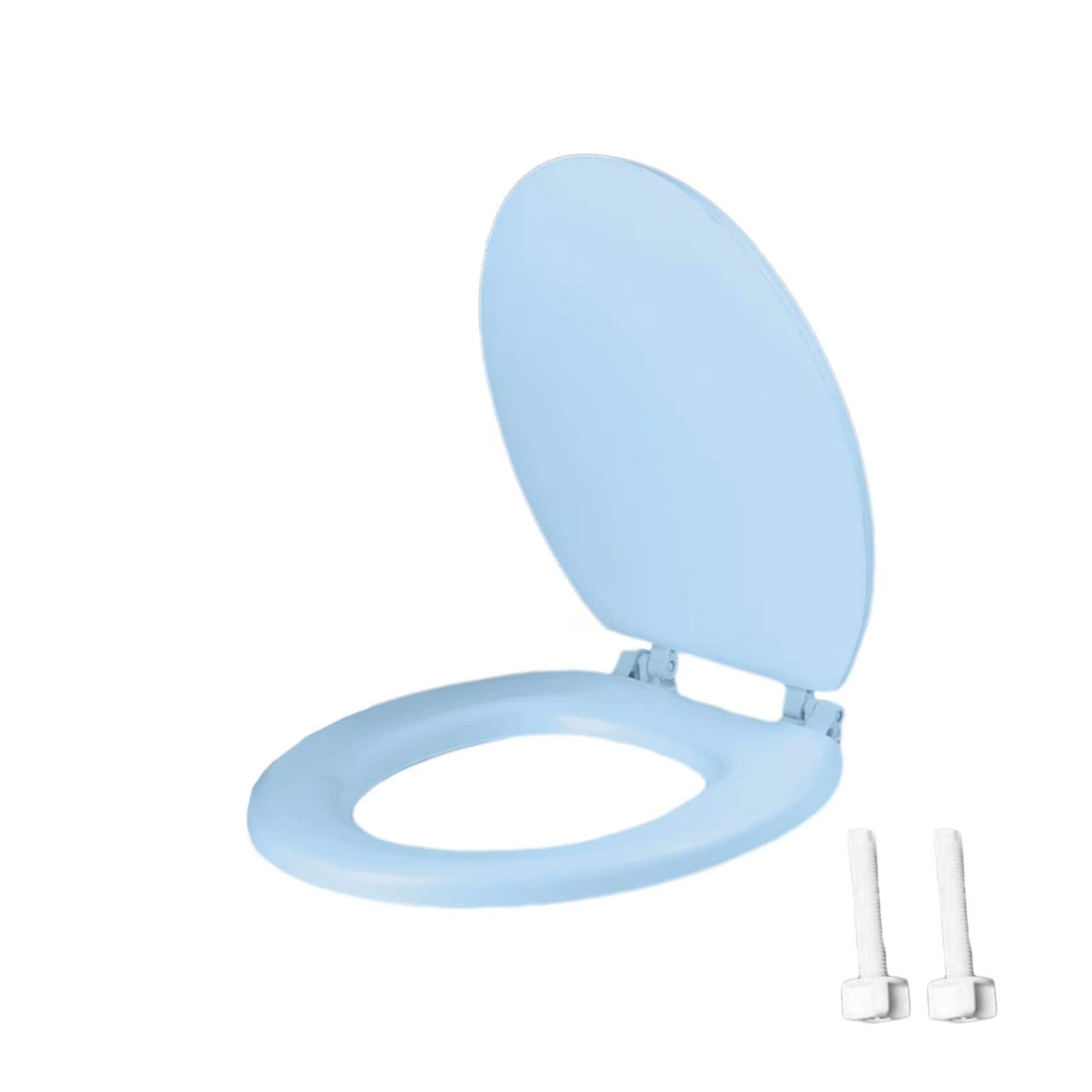Vintage - Toilet Seat Durables Round Toilet Seat Soft With Release And Attach Plastic Loosen Easy...