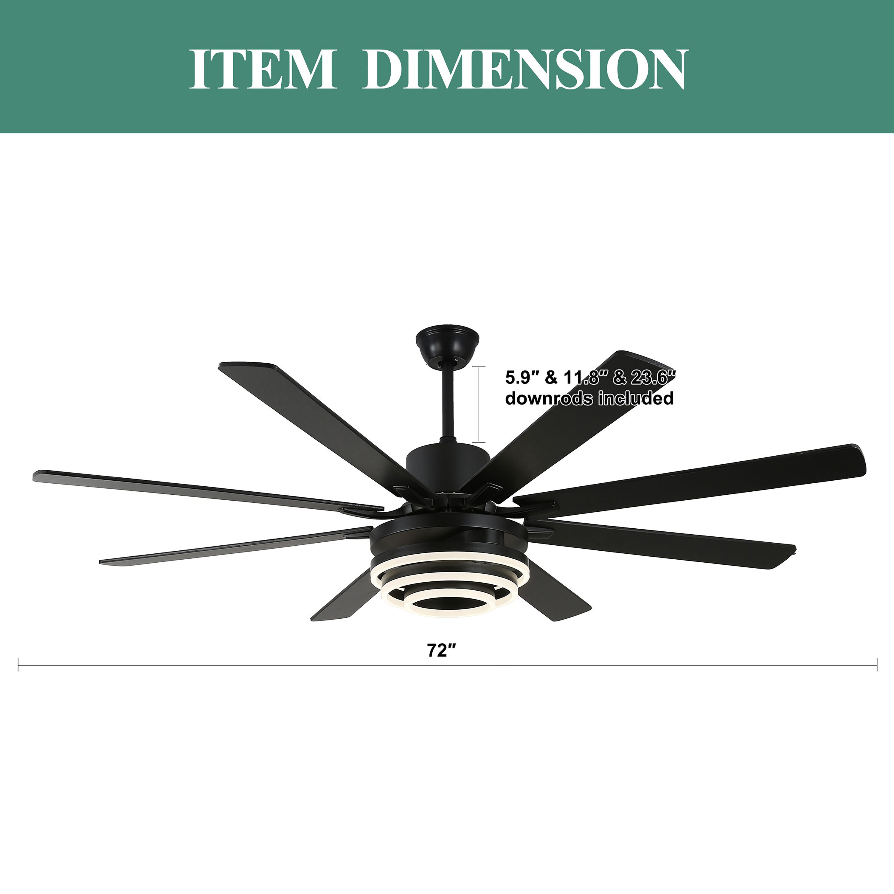 Cusp Barn DC7205-B Ceiling-Fans - View #8